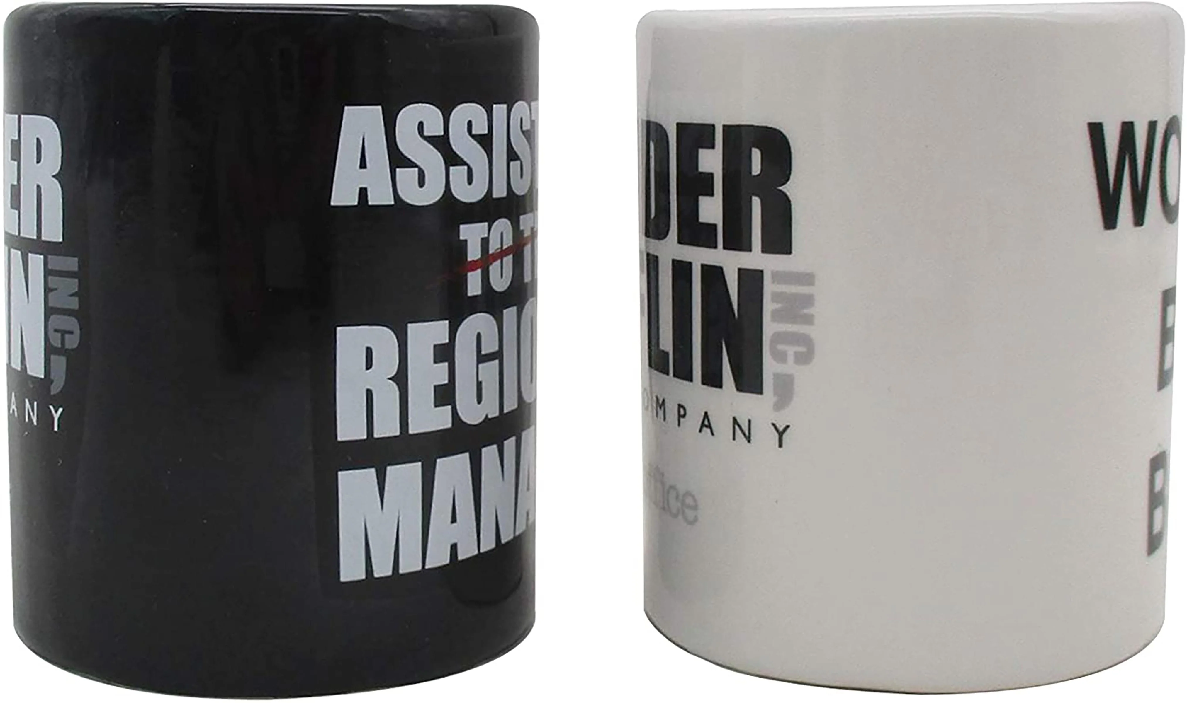 The Office Mugs Best Boss Manager Ceramic Salt and Pepper Shaker Set - Image 2