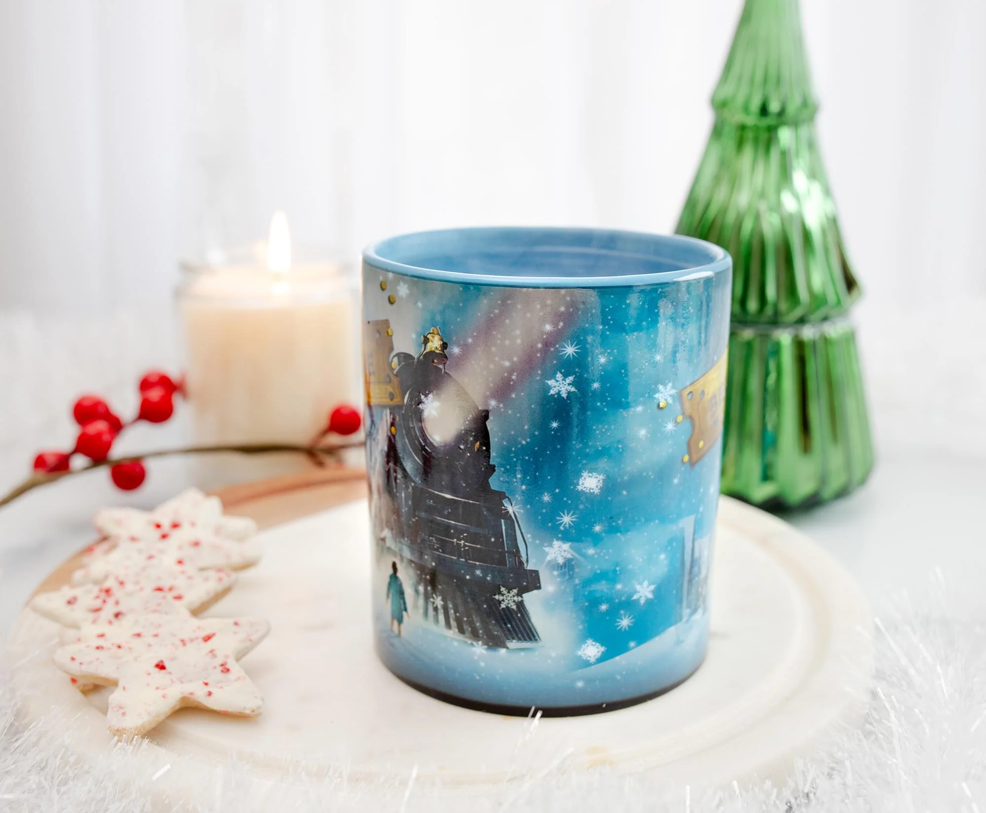 The Polar Express "Believe" Heat-Reveal Ceramic Mug | Holds 14 Ounces - Image 6