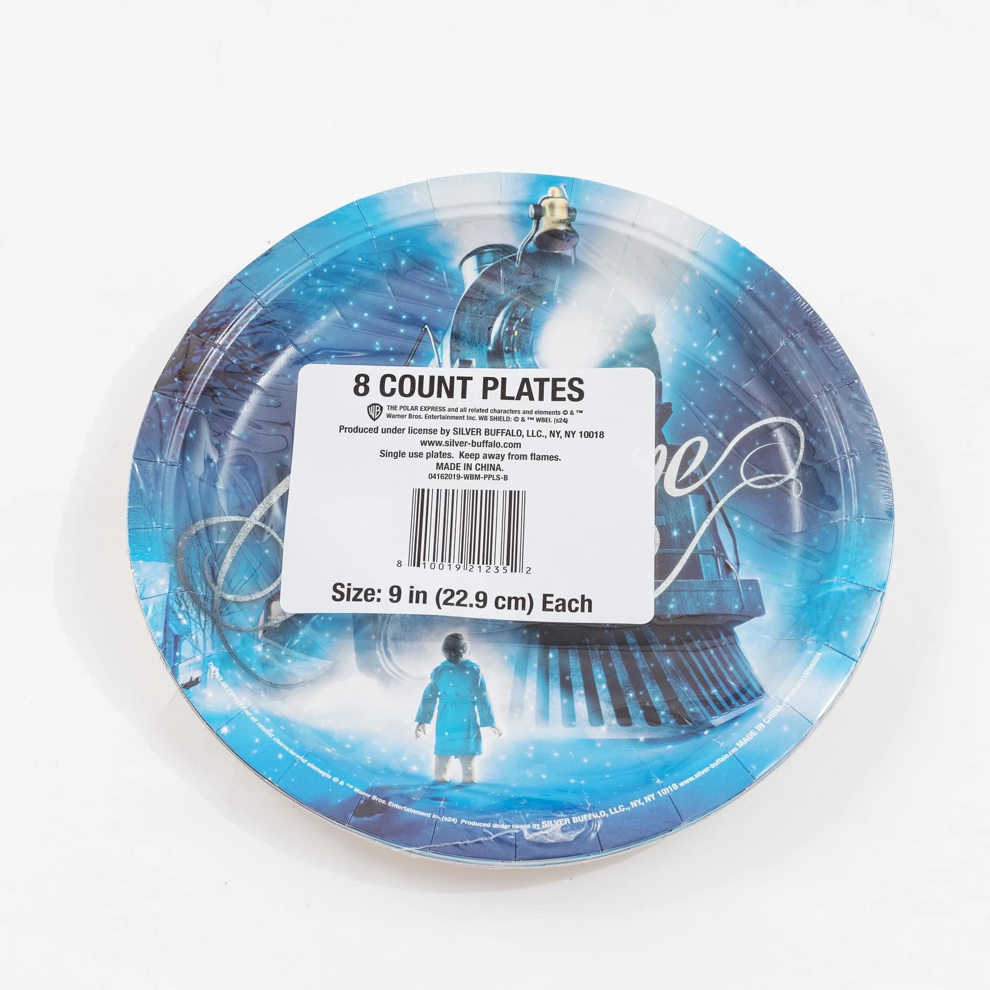 The Polar Express Train Arrival "Believe" 8-Piece Paper Plate Set - Image 2