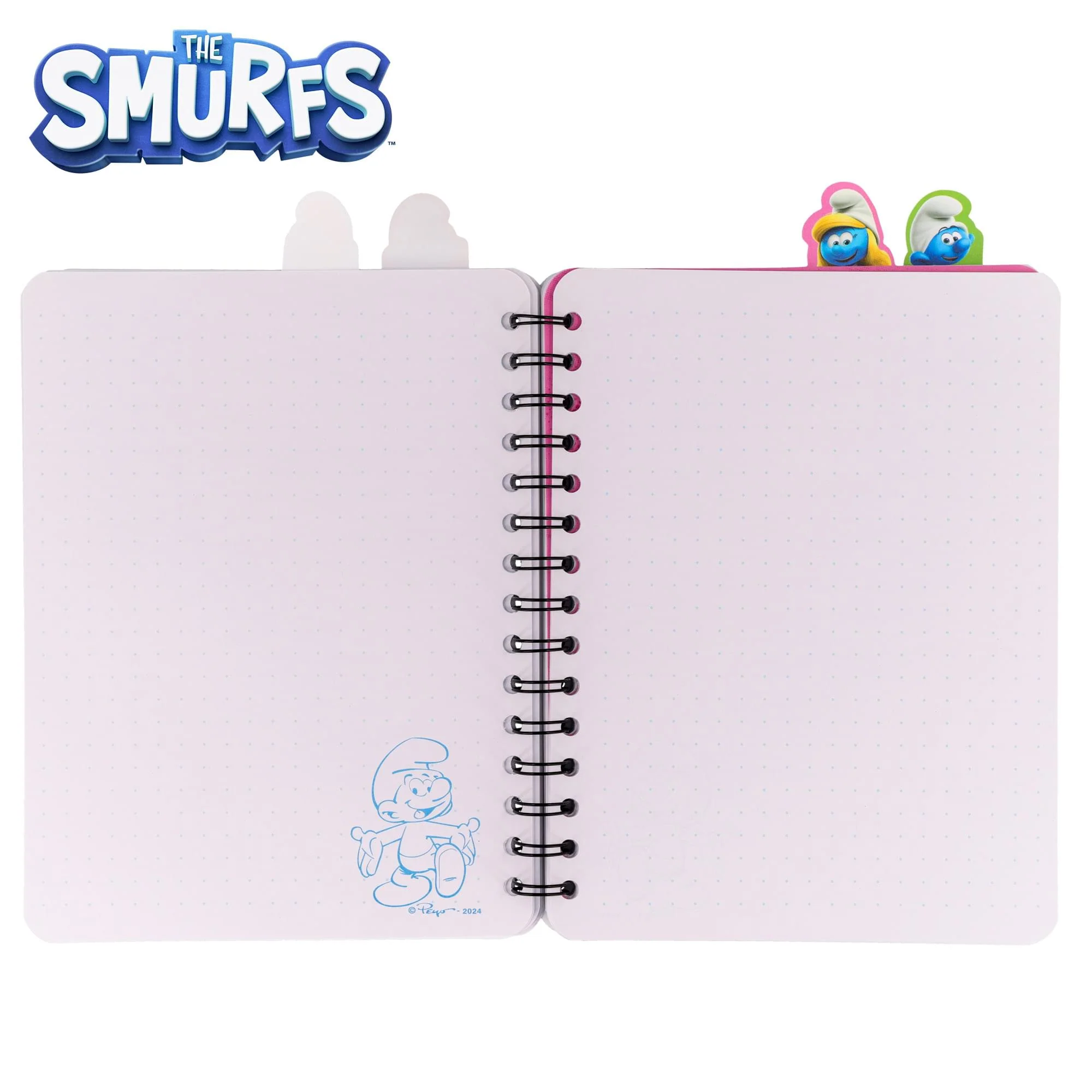 The Smurfs: A New Touch Of Blue 4-Tab Spiral Notebook With 160 Dotted Sheets - Image 5