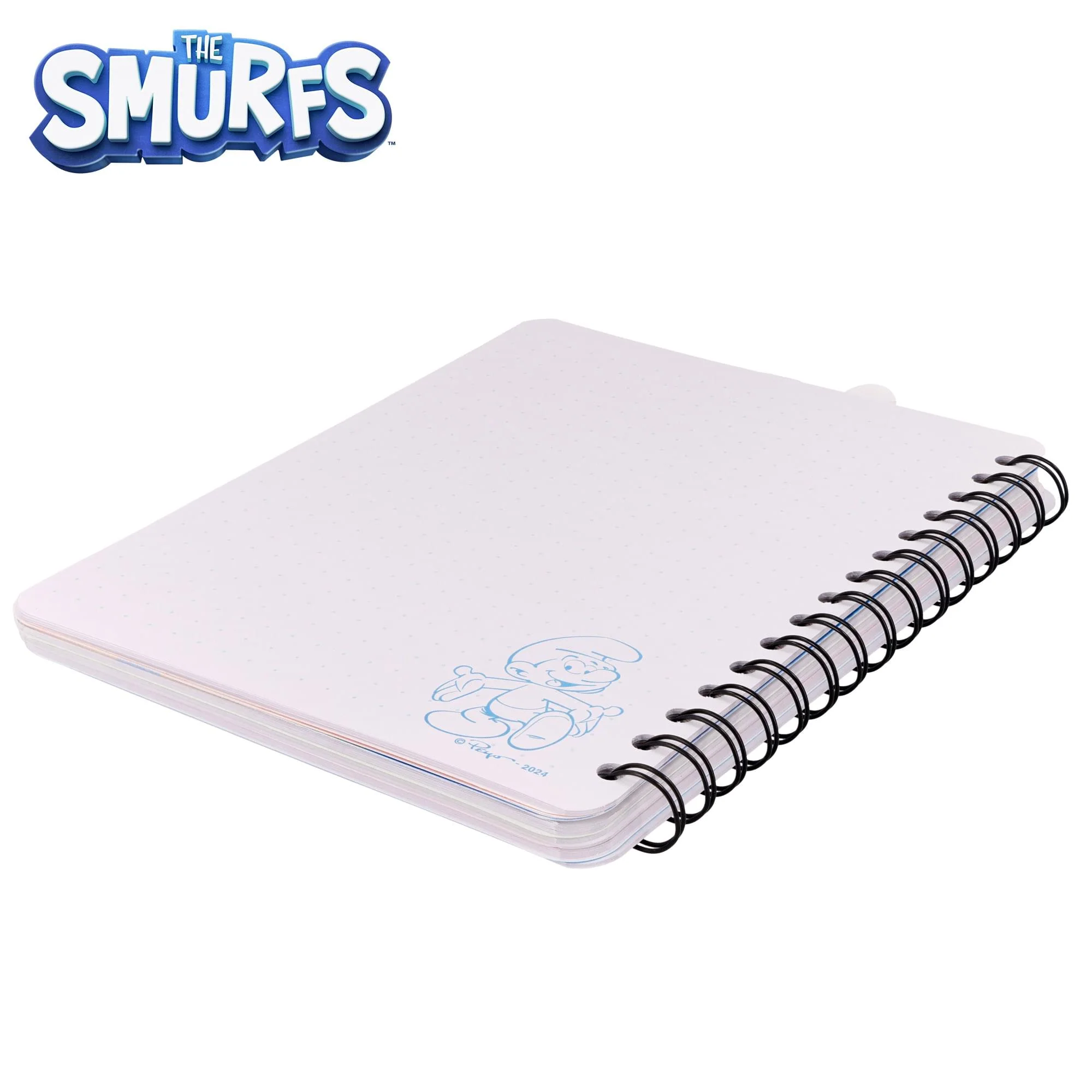 The Smurfs: A New Touch Of Blue 4-Tab Spiral Notebook With 160 Dotted Sheets - Image 6