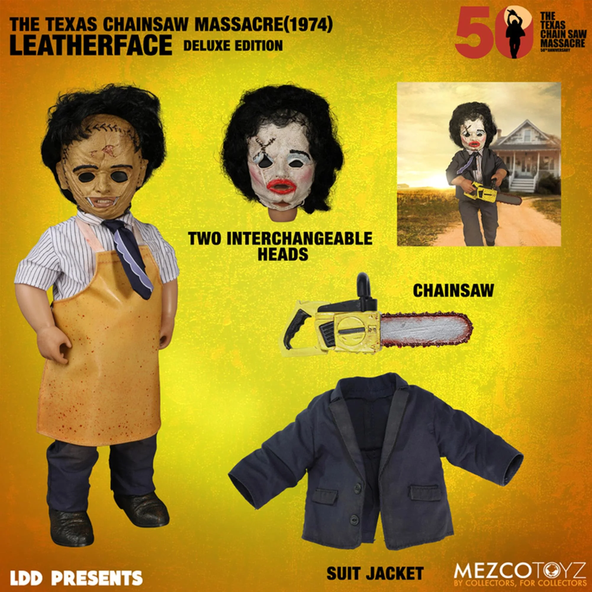 The Texas Chainsaw Massacre (1974) Living Dead Doll | Deluxe Leatherface - Image 8