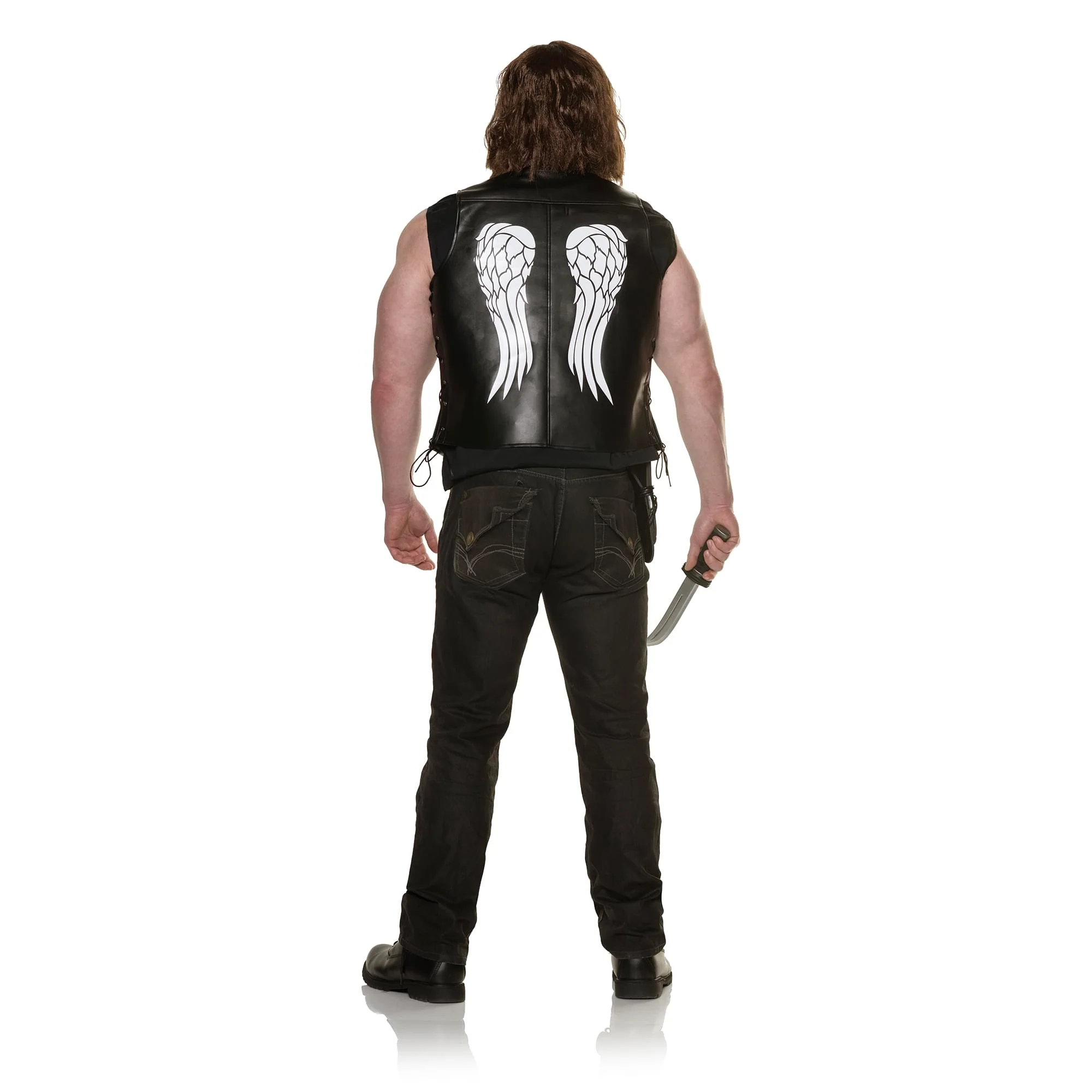The Walking Dead Daryl Dixon Adult Costume Biker Vest - Image 2