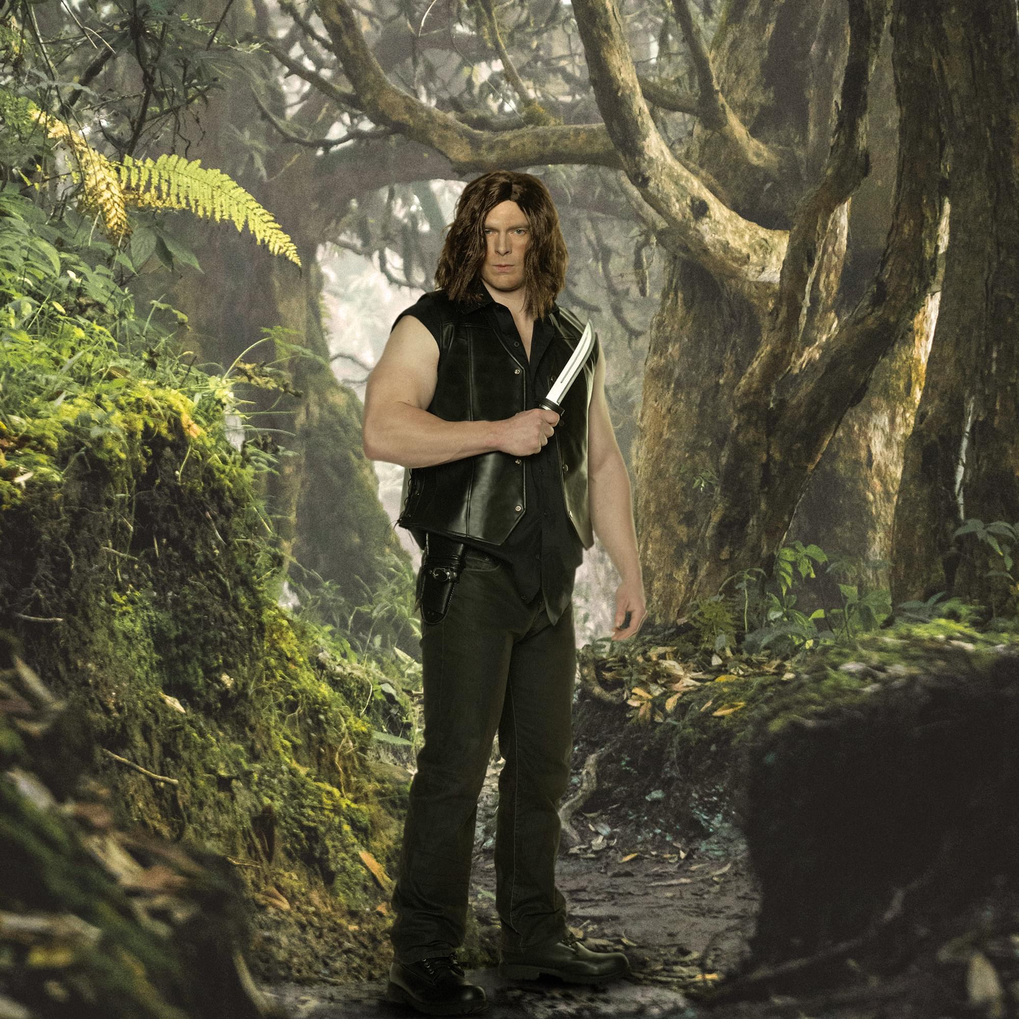 The Walking Dead Daryl Dixon Adult Costume Biker Vest - Image 3