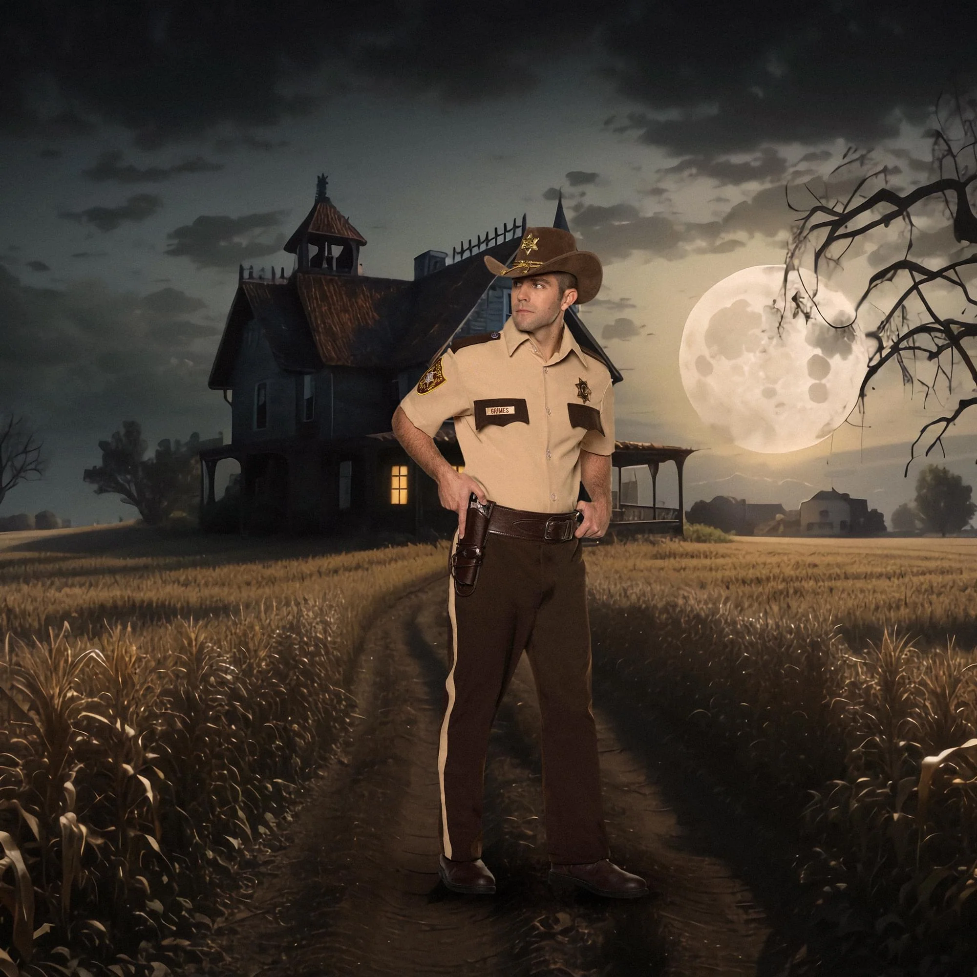 The Walking Dead Sheriff Rick Grimes Adult Costume - Image 8