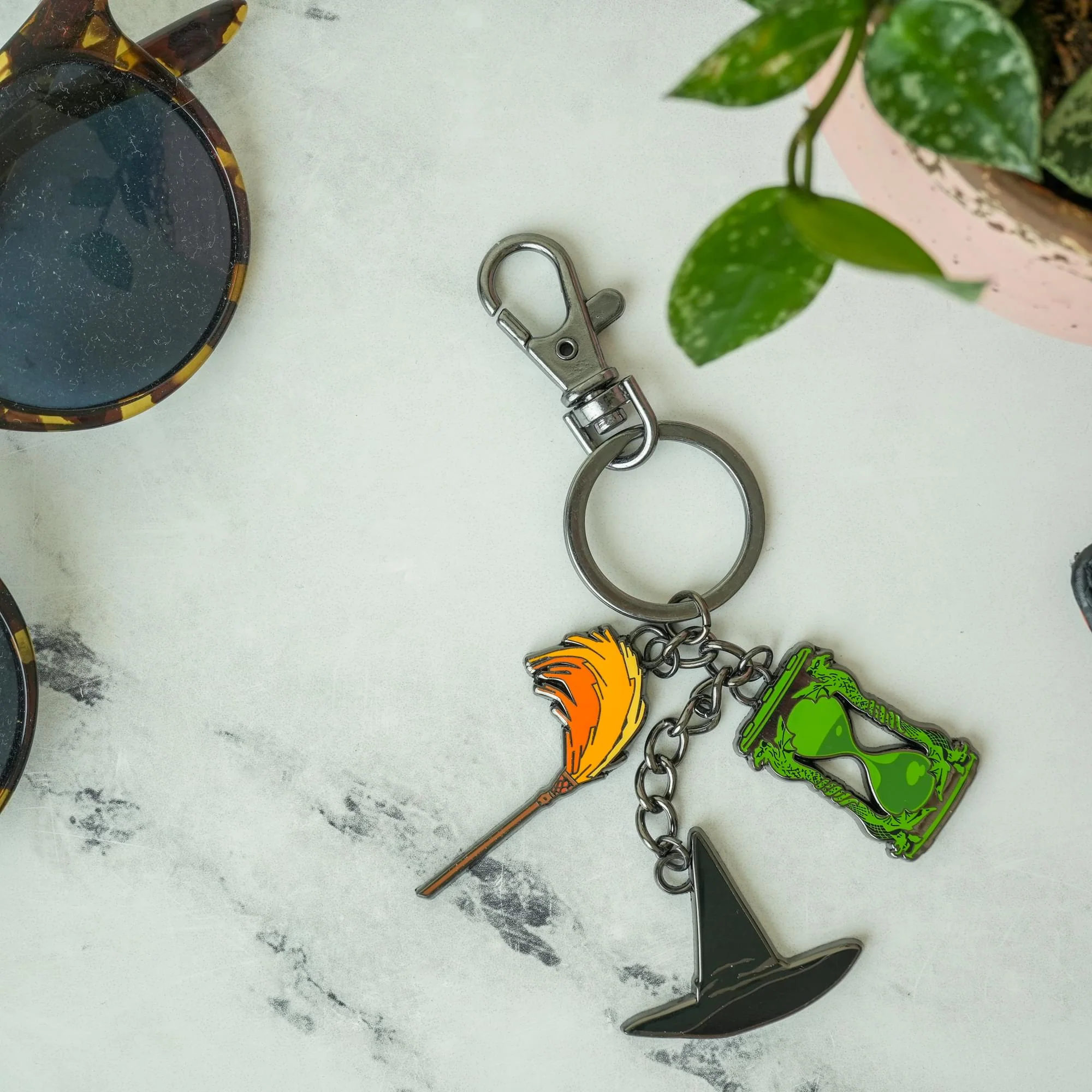 The Wizard of Oz Wicked Witch Multi-Charm Enamel Keychain - Image 5