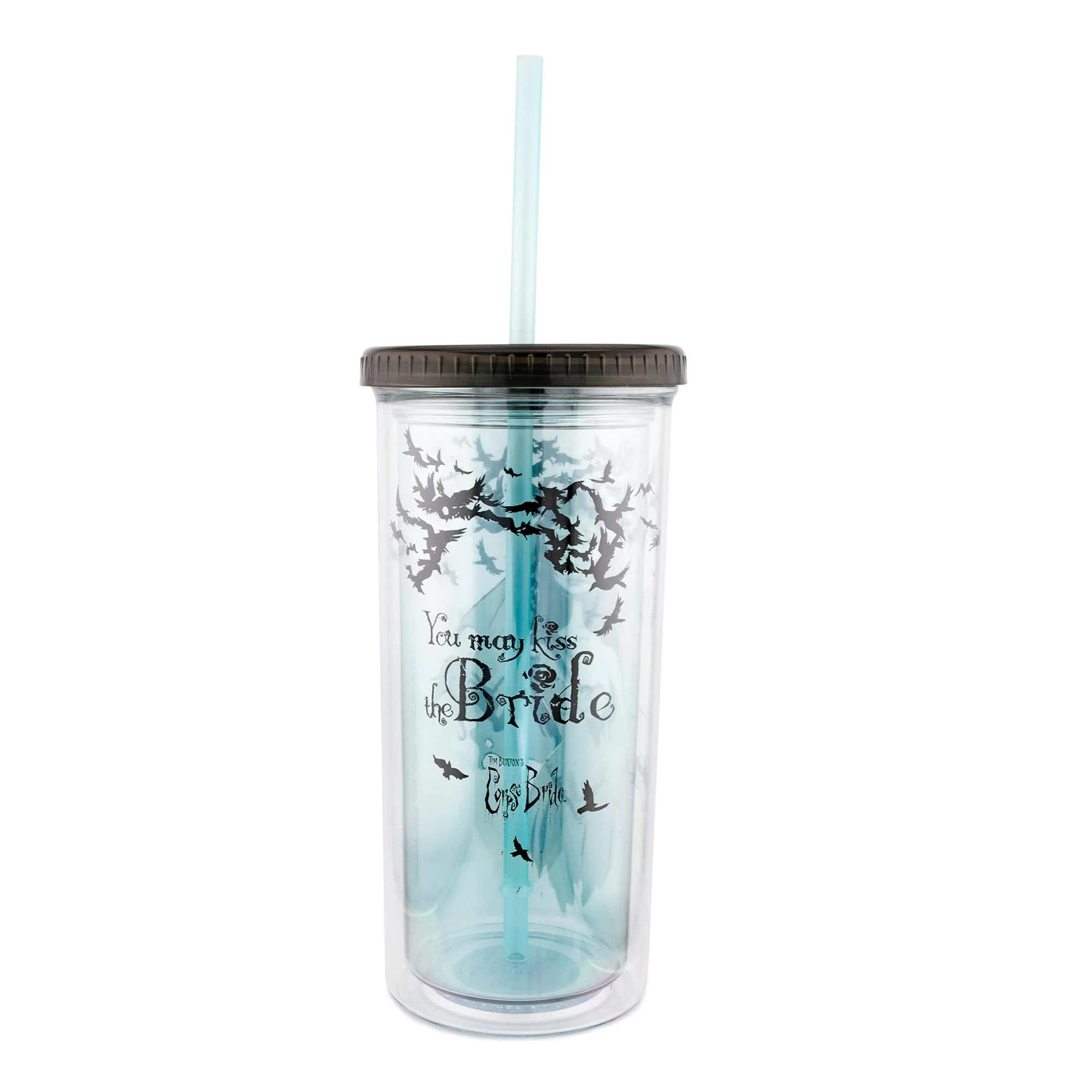 Tim Burton's Corpse Bride Emily 20-Ounce Carnival Cup With Lid and Straw - Image 2