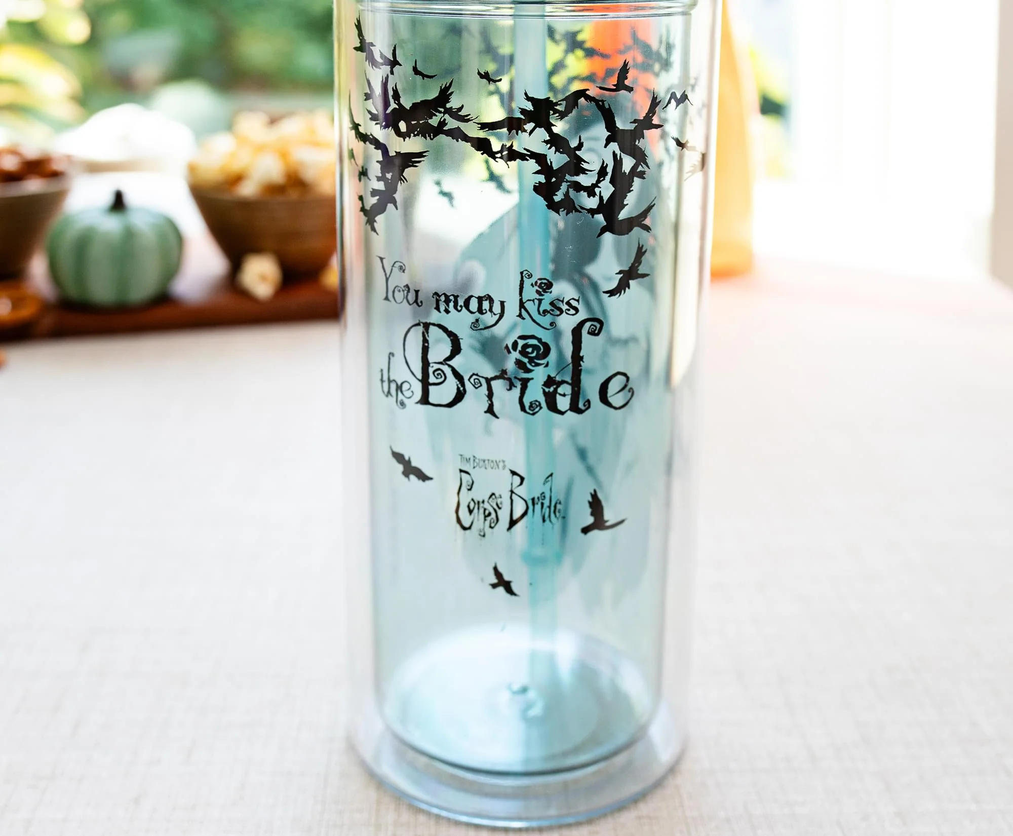 Tim Burton's Corpse Bride Emily 20-Ounce Carnival Cup With Lid and Straw - Image 5