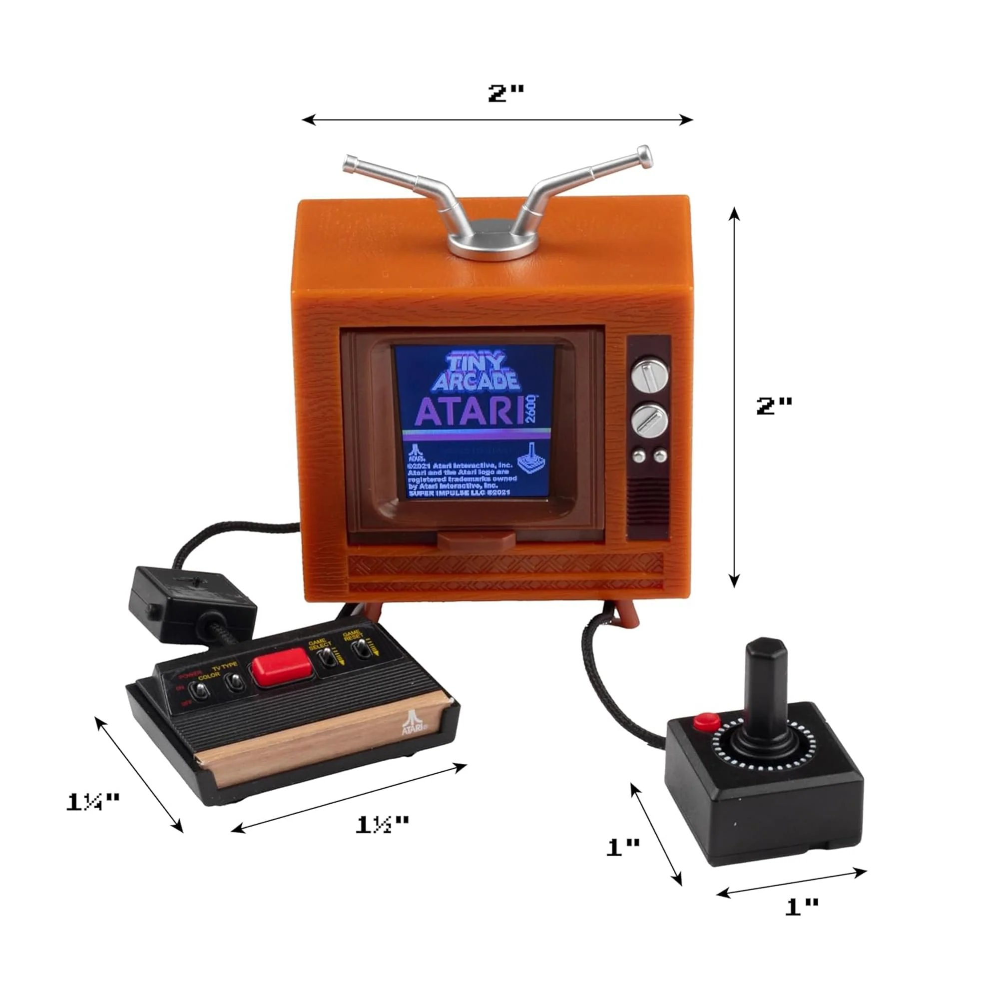 Tiny Arcade Atari 2600 3.5 Inch Playable Mini Retro Game - Image 6