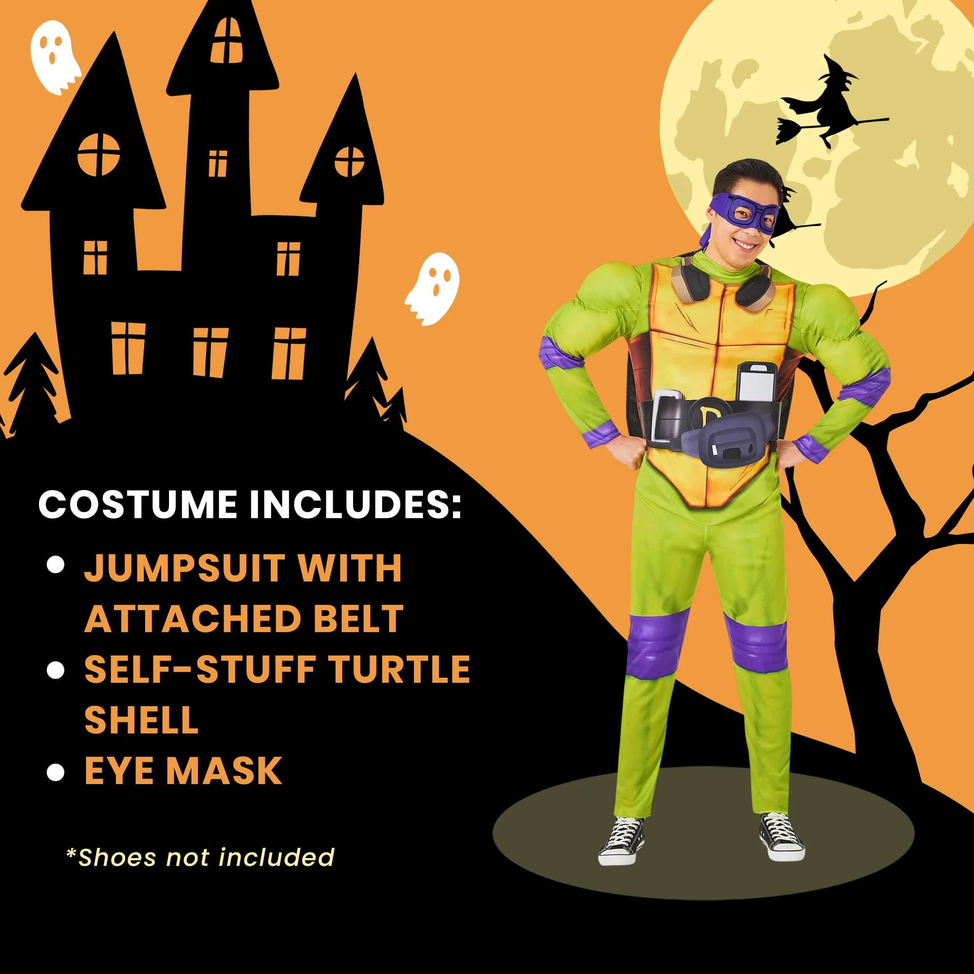 Teenage Mutant Ninja Turtles Donatello Adult Costume - Image 23