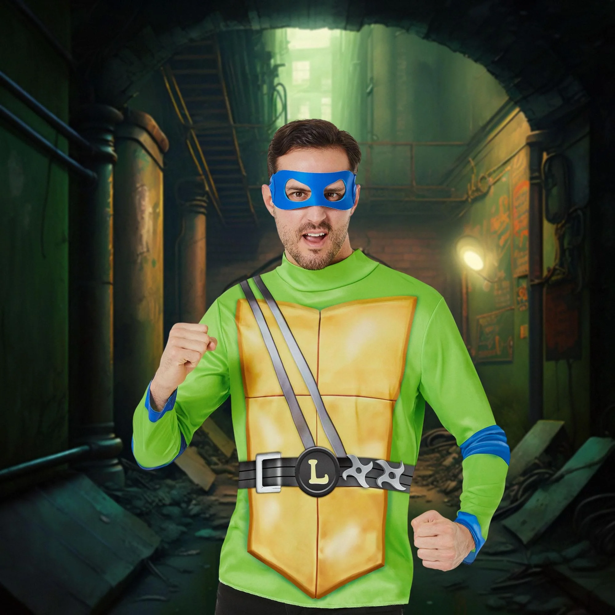 TMNT Leonardo EZWear Adult Costume Kit | One Size Fits Most - Image 3