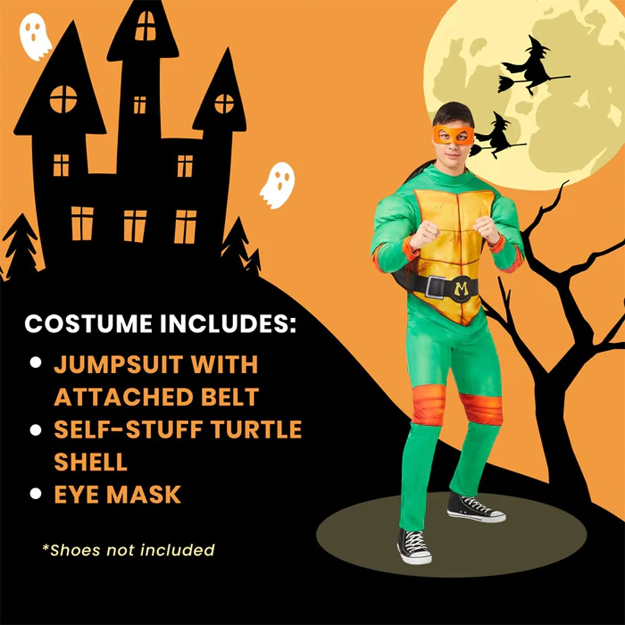Teenage Mutant Ninja Turtles Michelangelo Adult Costume - Image 21