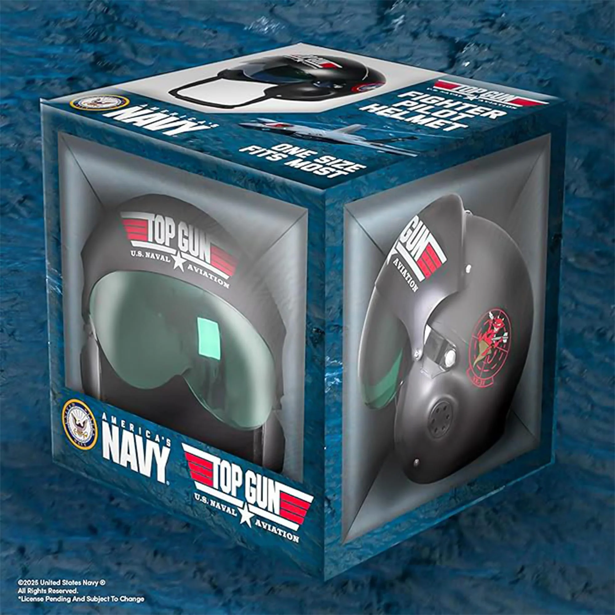 Top Gun Fighter Pilot Helmet Adult Costume Accessory - Image 2