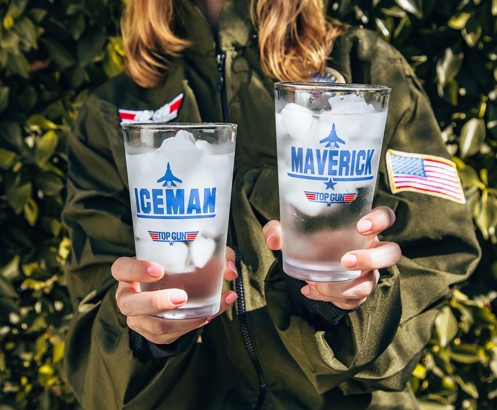 Top Gun Maverick and Iceman 20-Ounce Pint Glasses | Set of 2 - Image 4