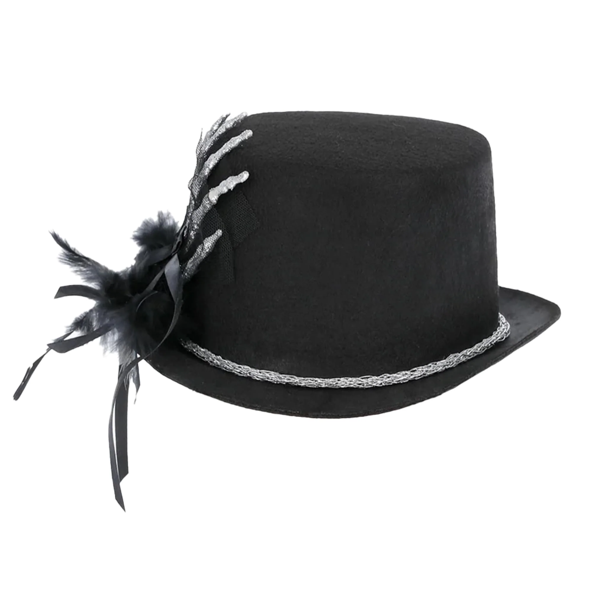 Top Hat with Skeleton Hand Costume Accessory - Image 3