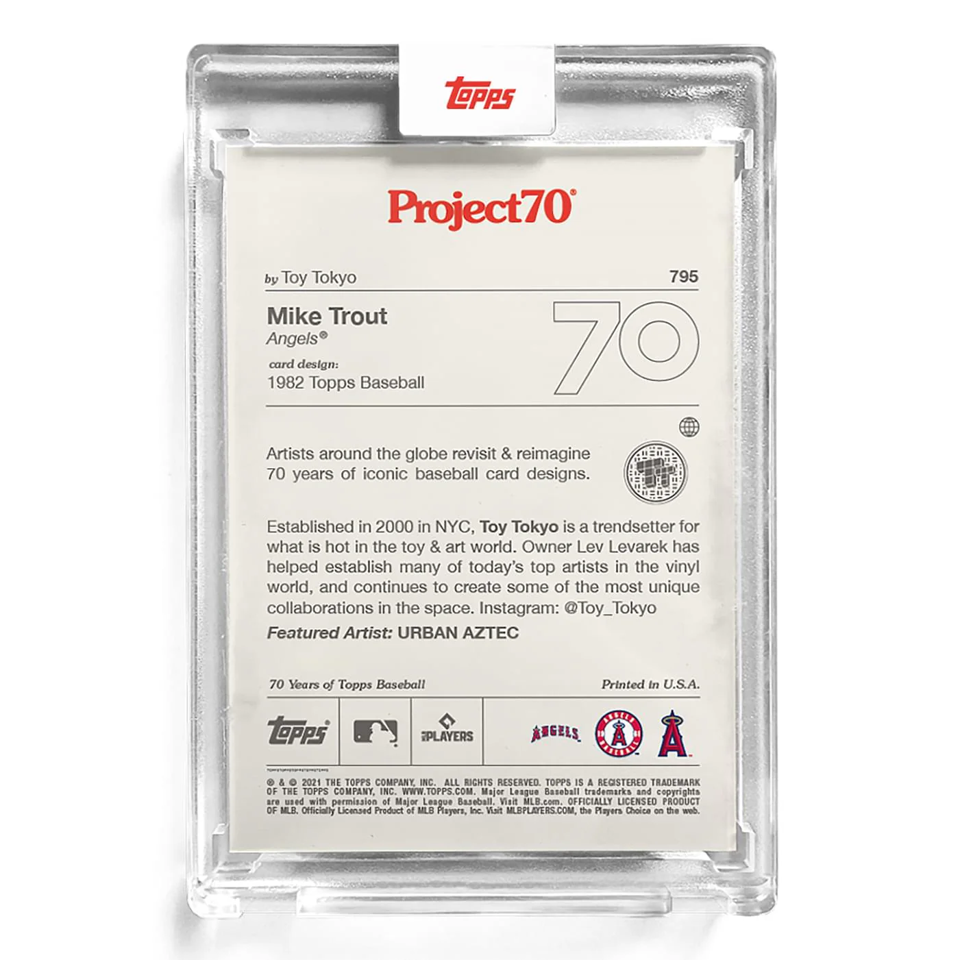 Topps Project70 Card 795 | Mike Trout by Toy Tokyo - Image 2