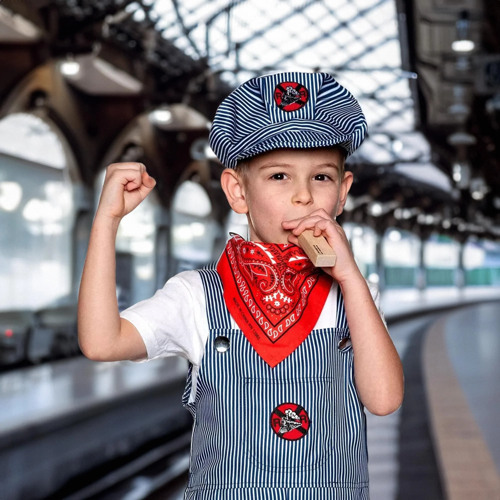 Train Engineer Hat Child Costume Accessory | One Size - Image 2