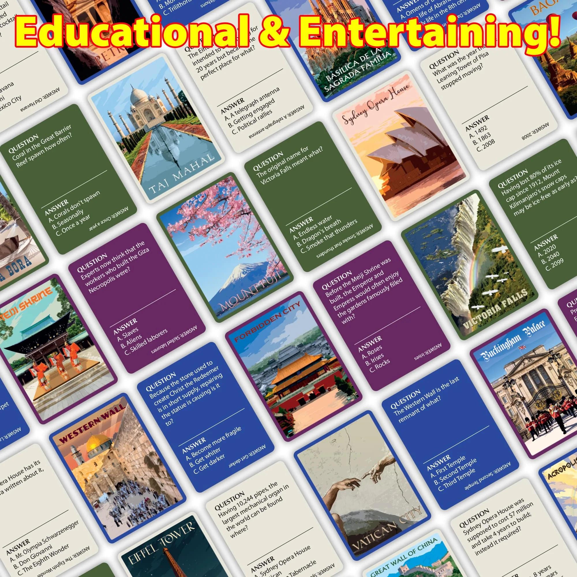 Travelling the World Pursuit Trivia Board Game - Image 6