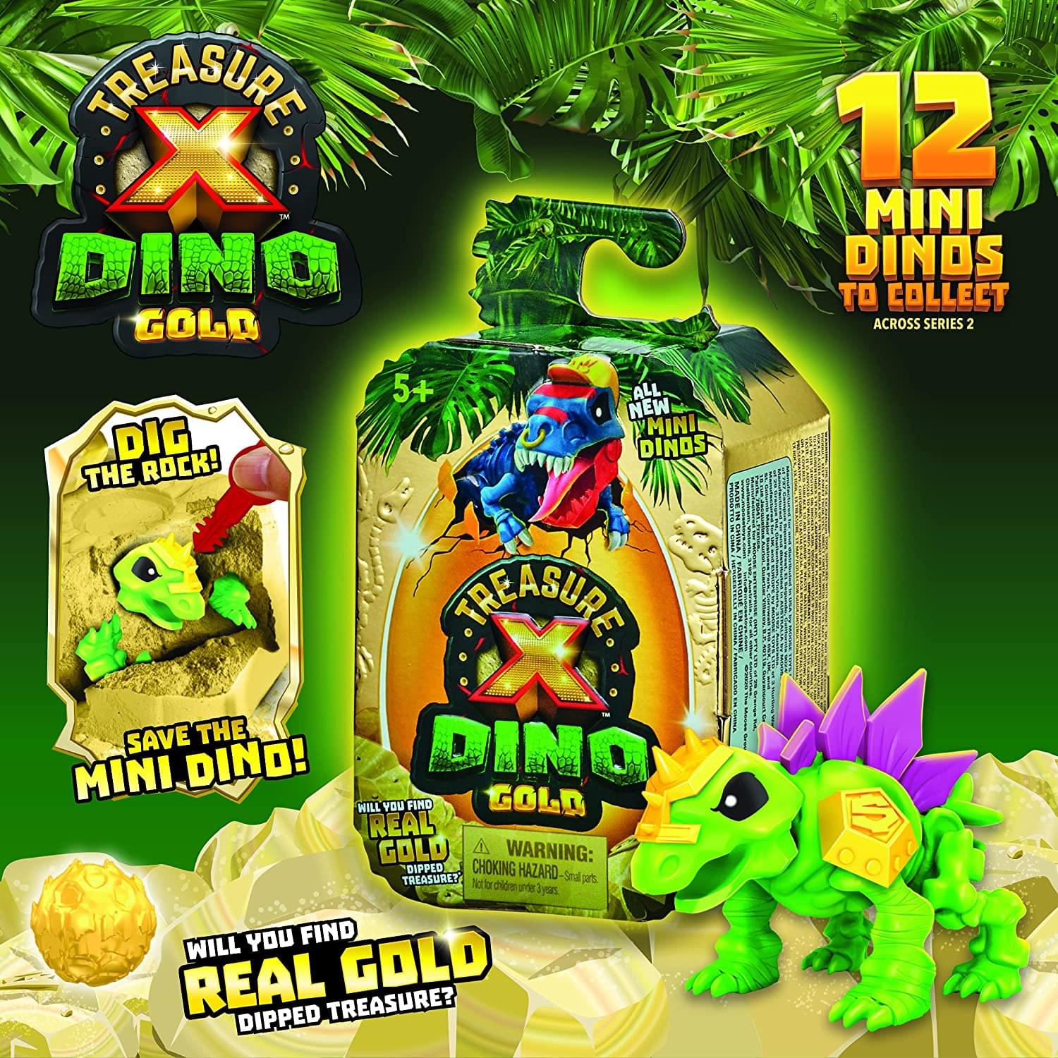 Treasure X Dino Gold Mini Mystery Beast | Series 2 | One Random - Image 3