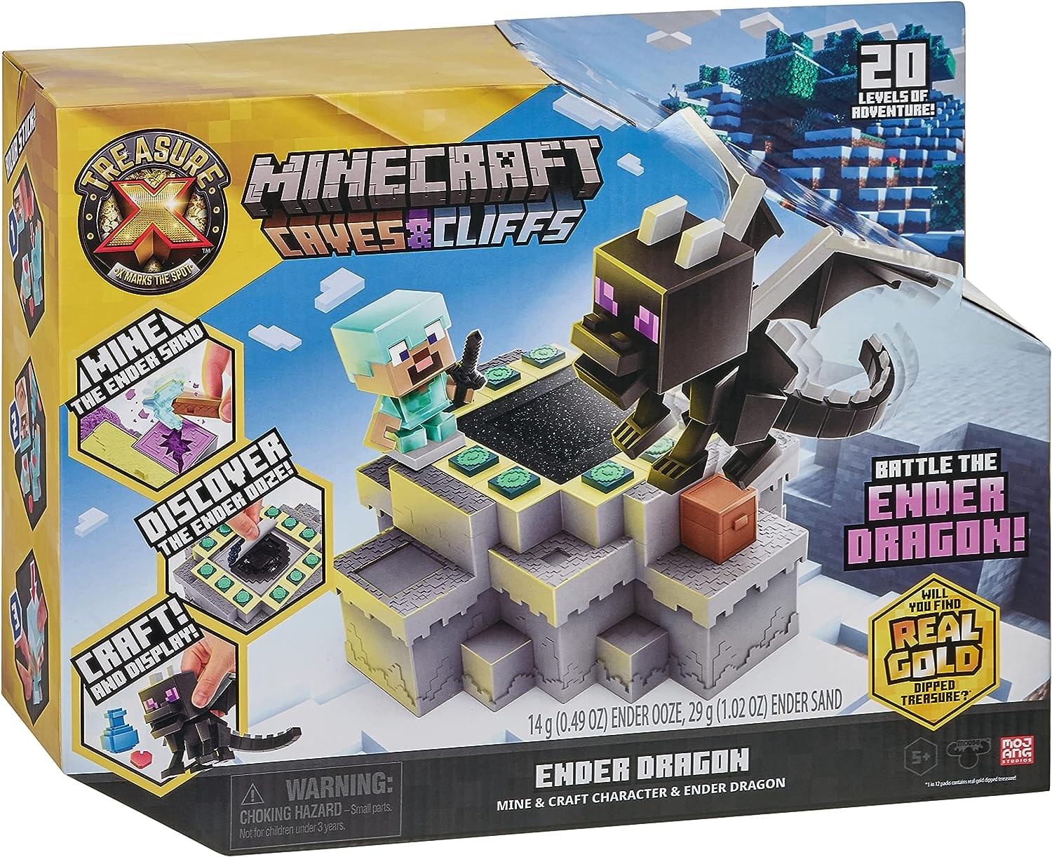 Treasure X Minecraft Caves & Cliffs Ender Dragon Playset - Image 2