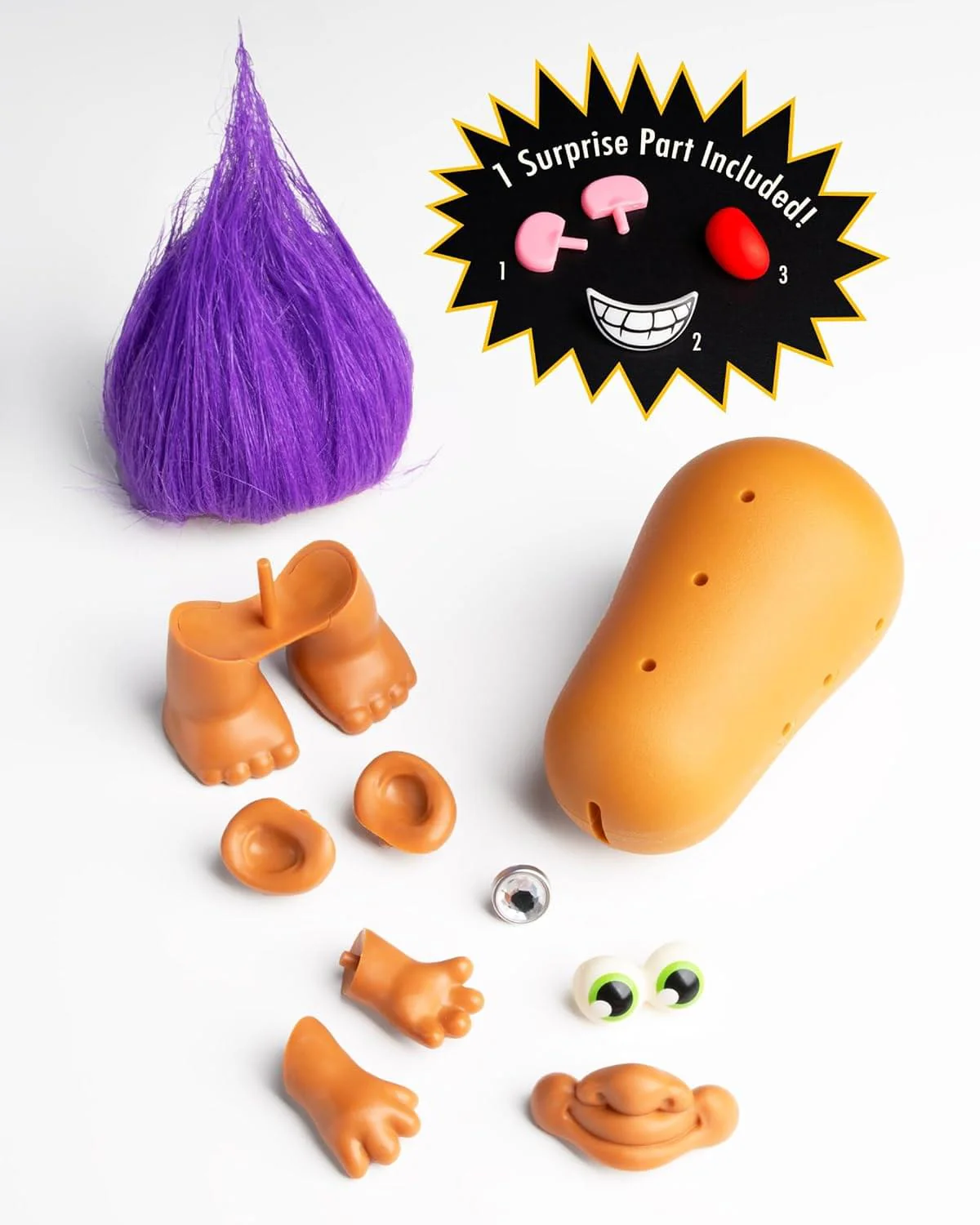 Trolls 4 Inch Poptater Figure | Purple Good Luck Troll - Image 2