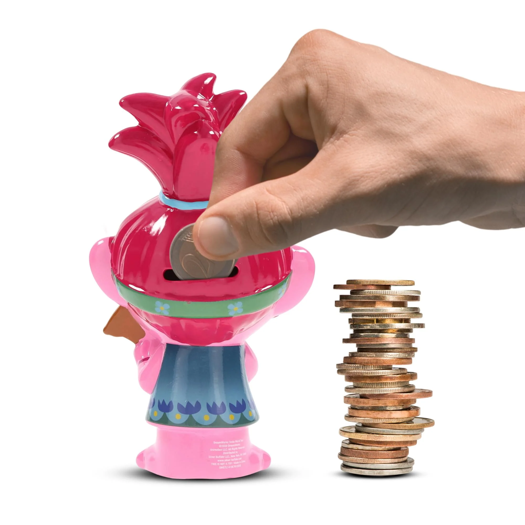 Trolls Poppy Sculpted Ceramic Money Bank | 6 Inches Tall - Image 2