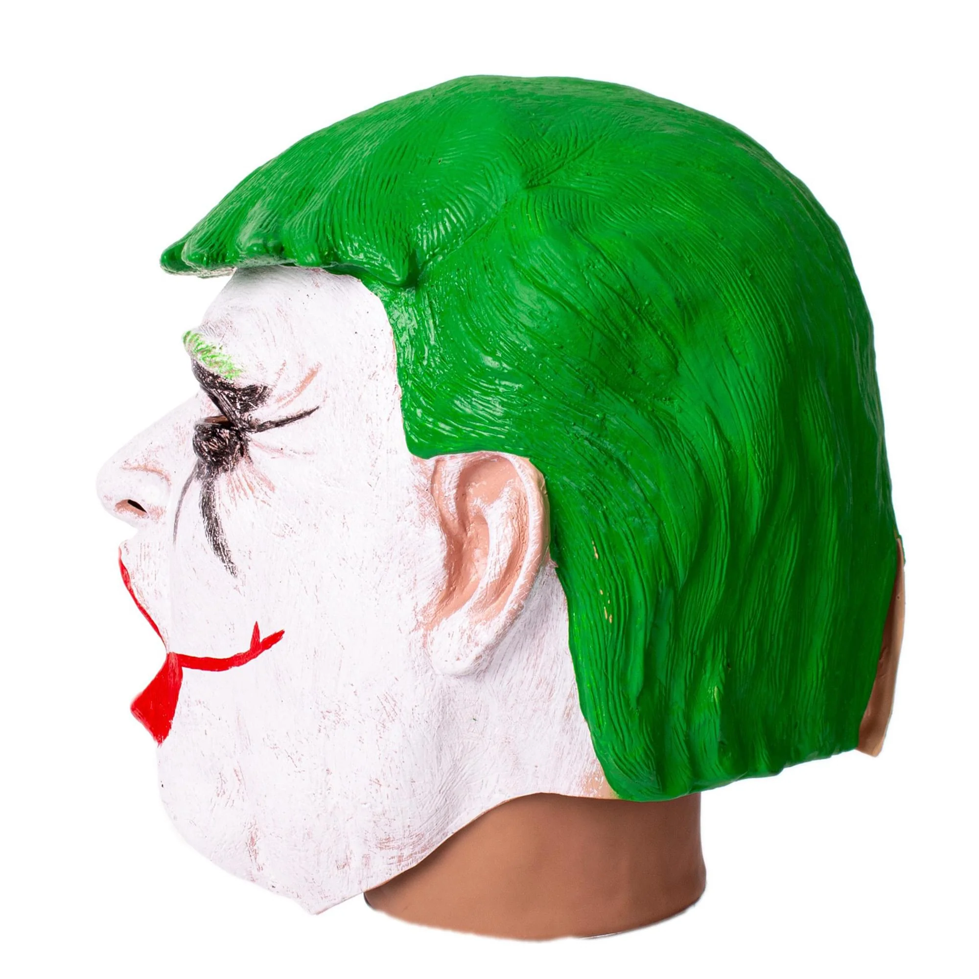 Trump Joker Clown Overhead Latex Adult Costume Mask - Image 5