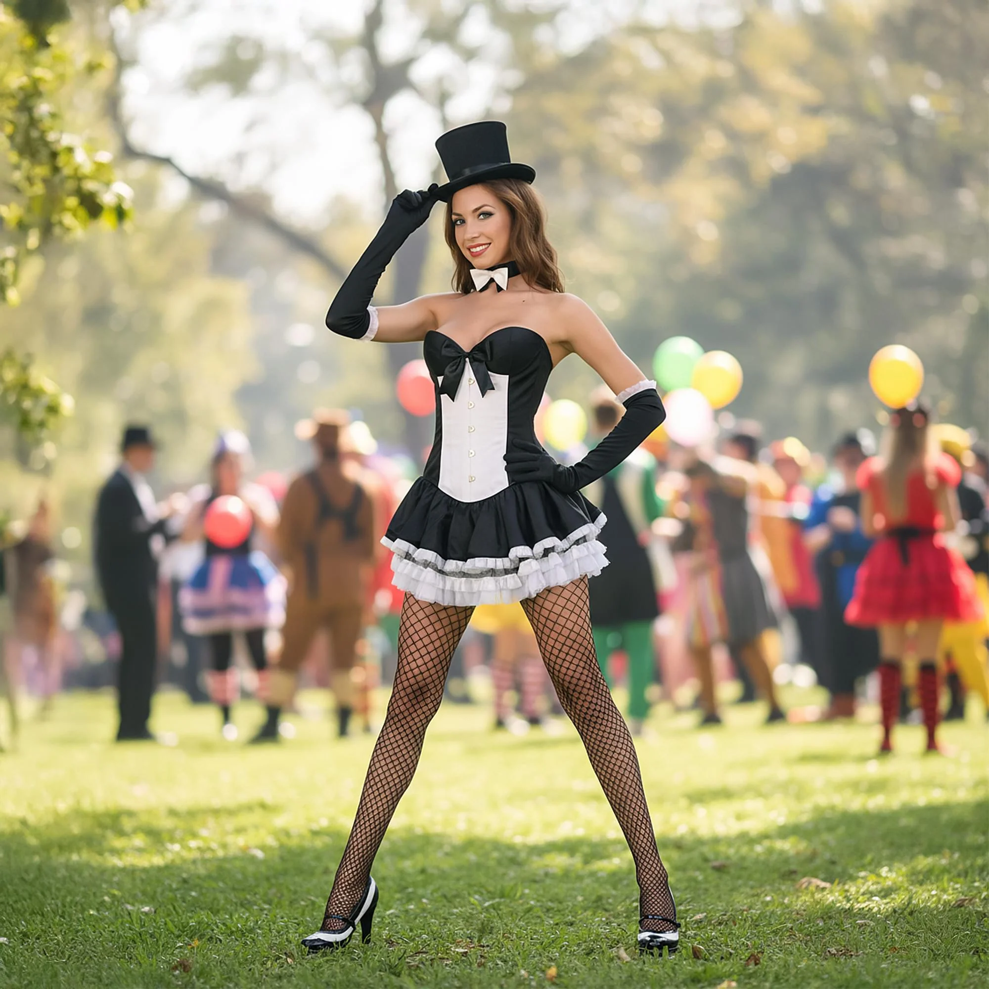 Tuxedo Dress Waist Adult Costume - Image 15