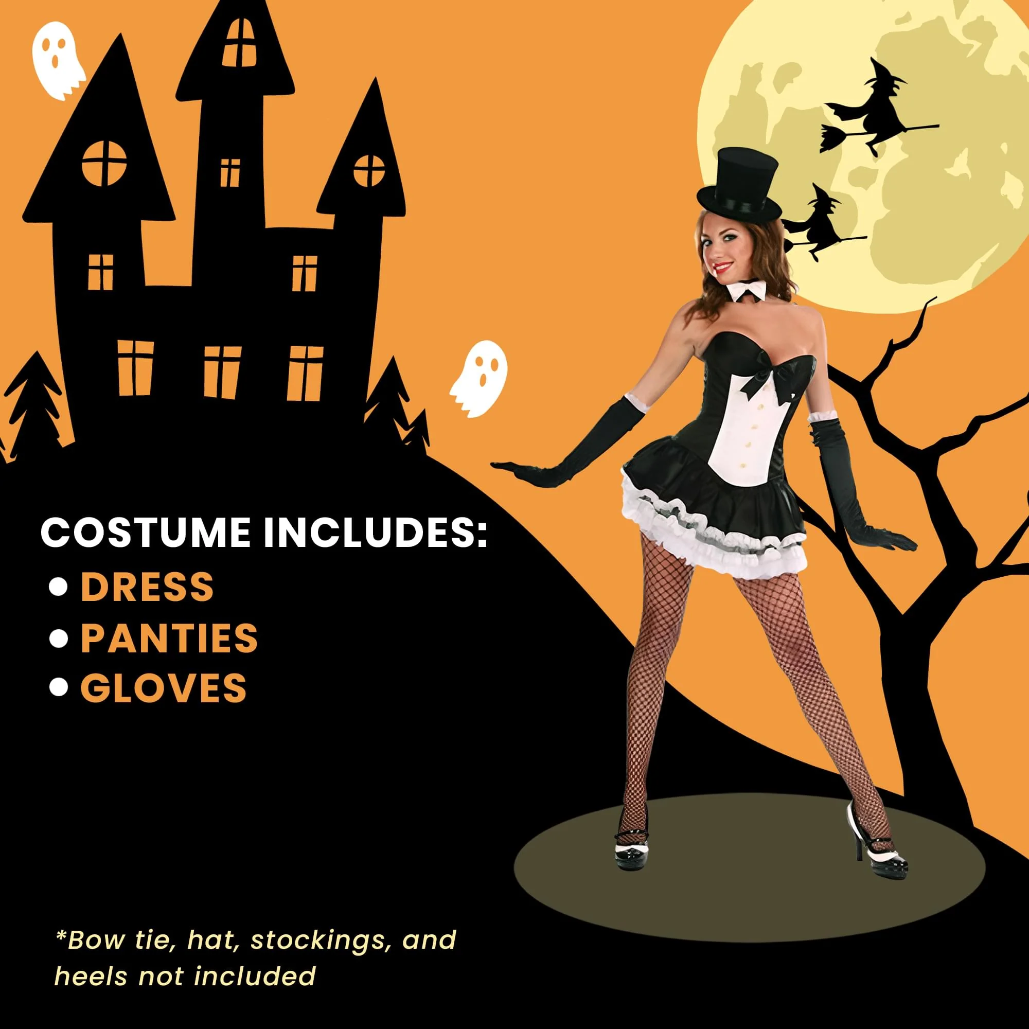 Tuxedo Dress Waist Adult Costume - Image 19