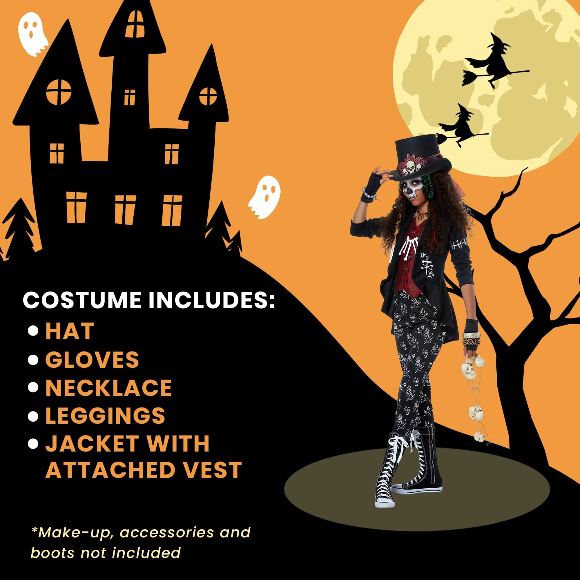 Tween Voodoo Charm Costume - Image 19