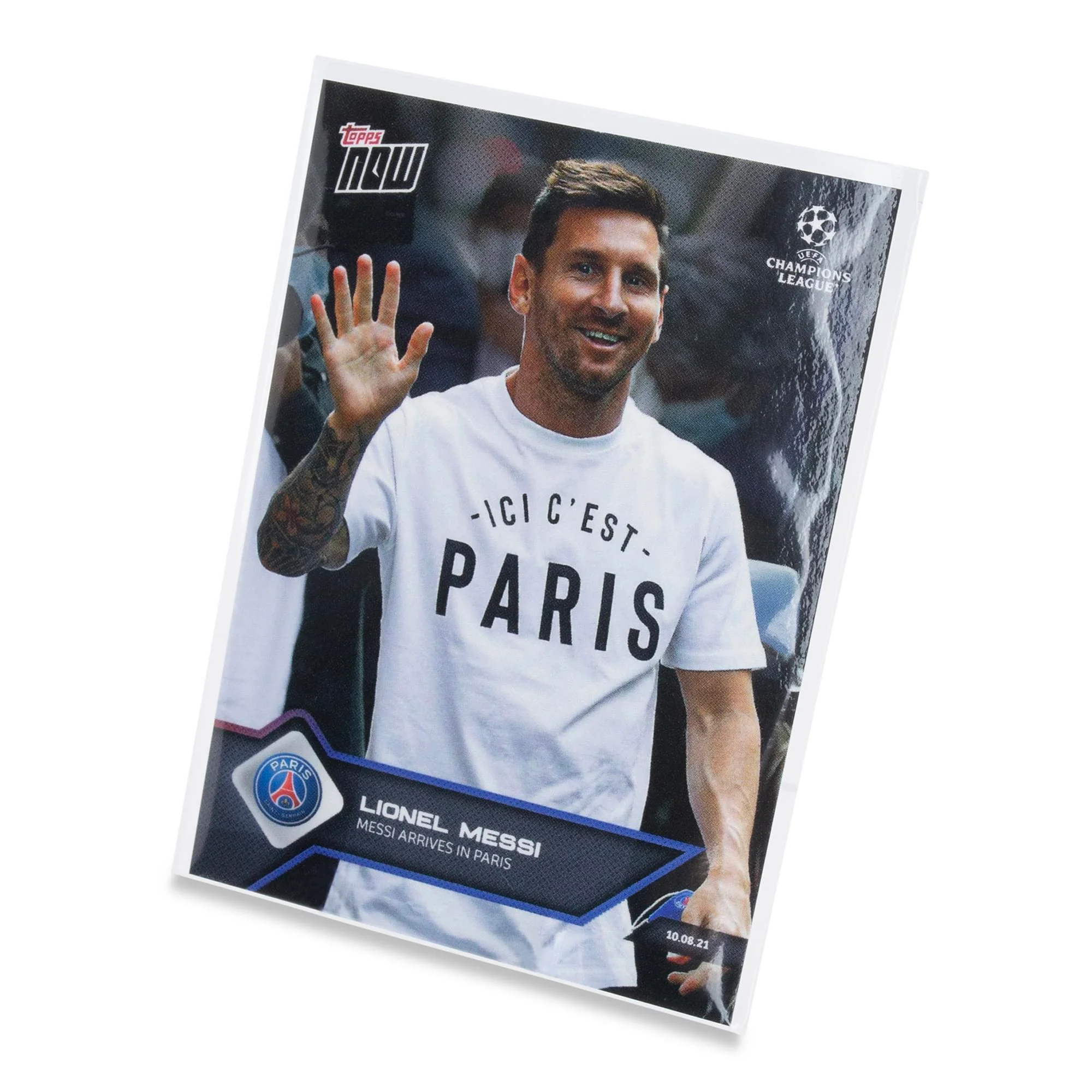 UCL TOPPS NOW Card #11 | Messi Arrives in Paris - Image 2