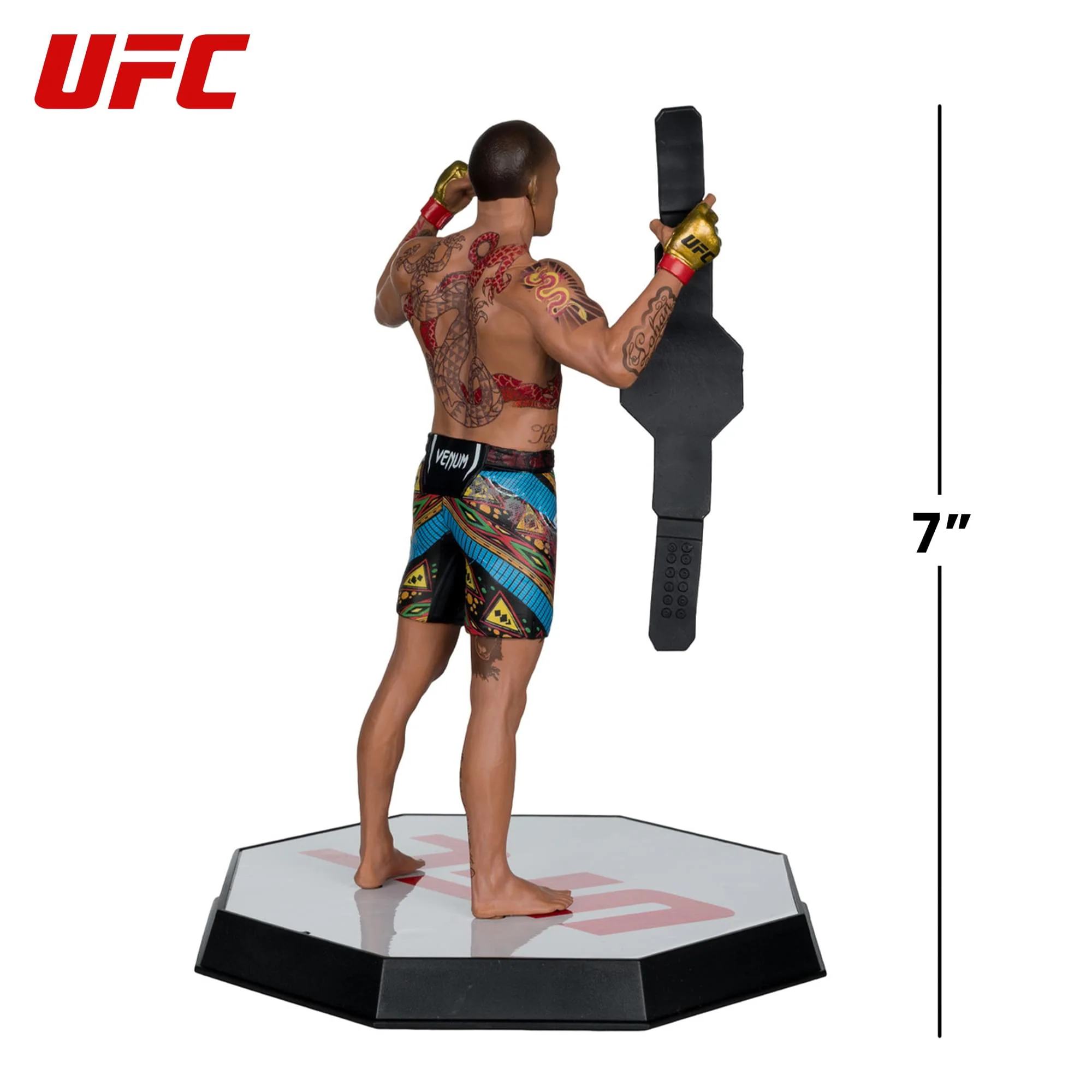 UFC 7 Inch Gold Label Posed Figure | Alex Pereira - Image 8