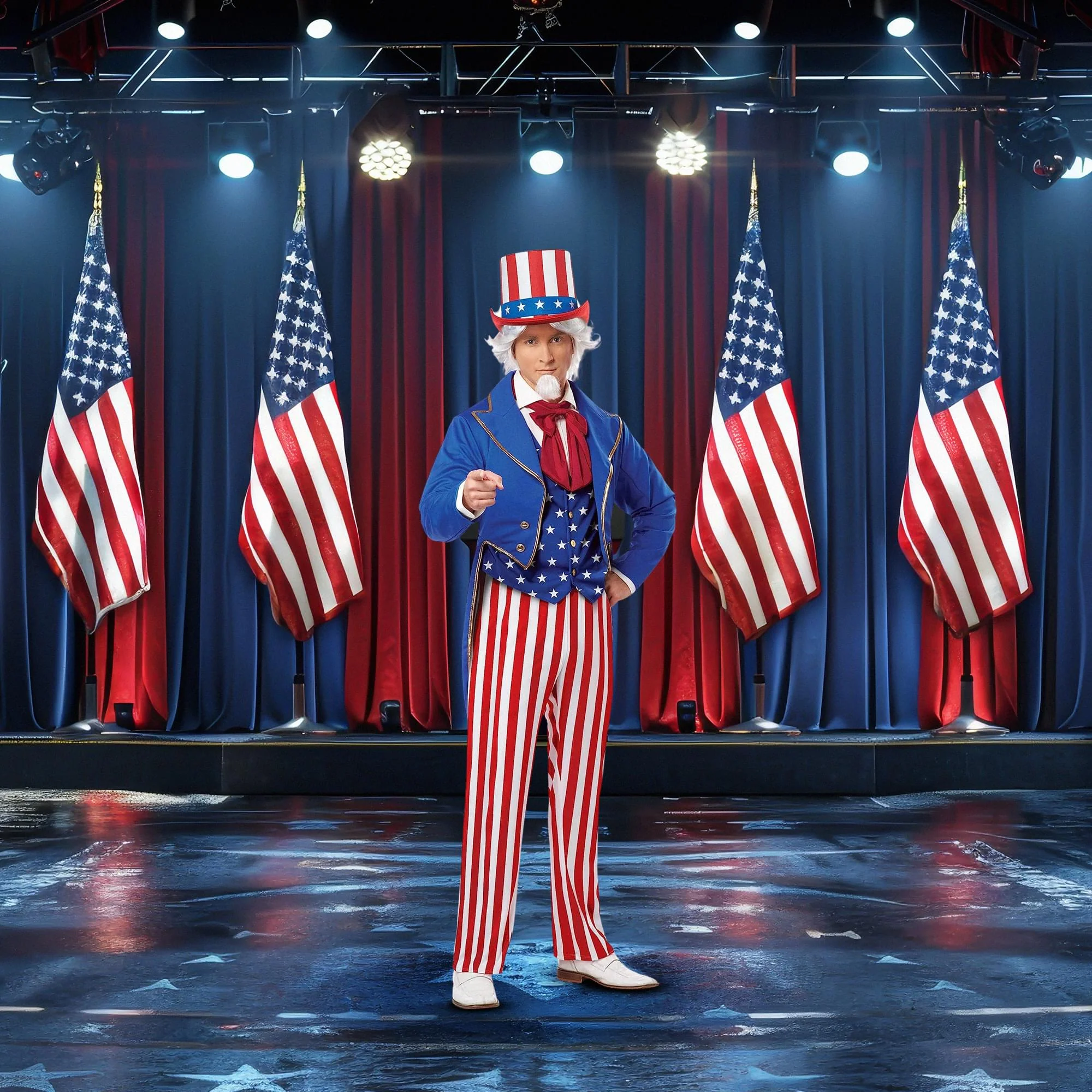 Uncle Sam Adult Costume - Image 4