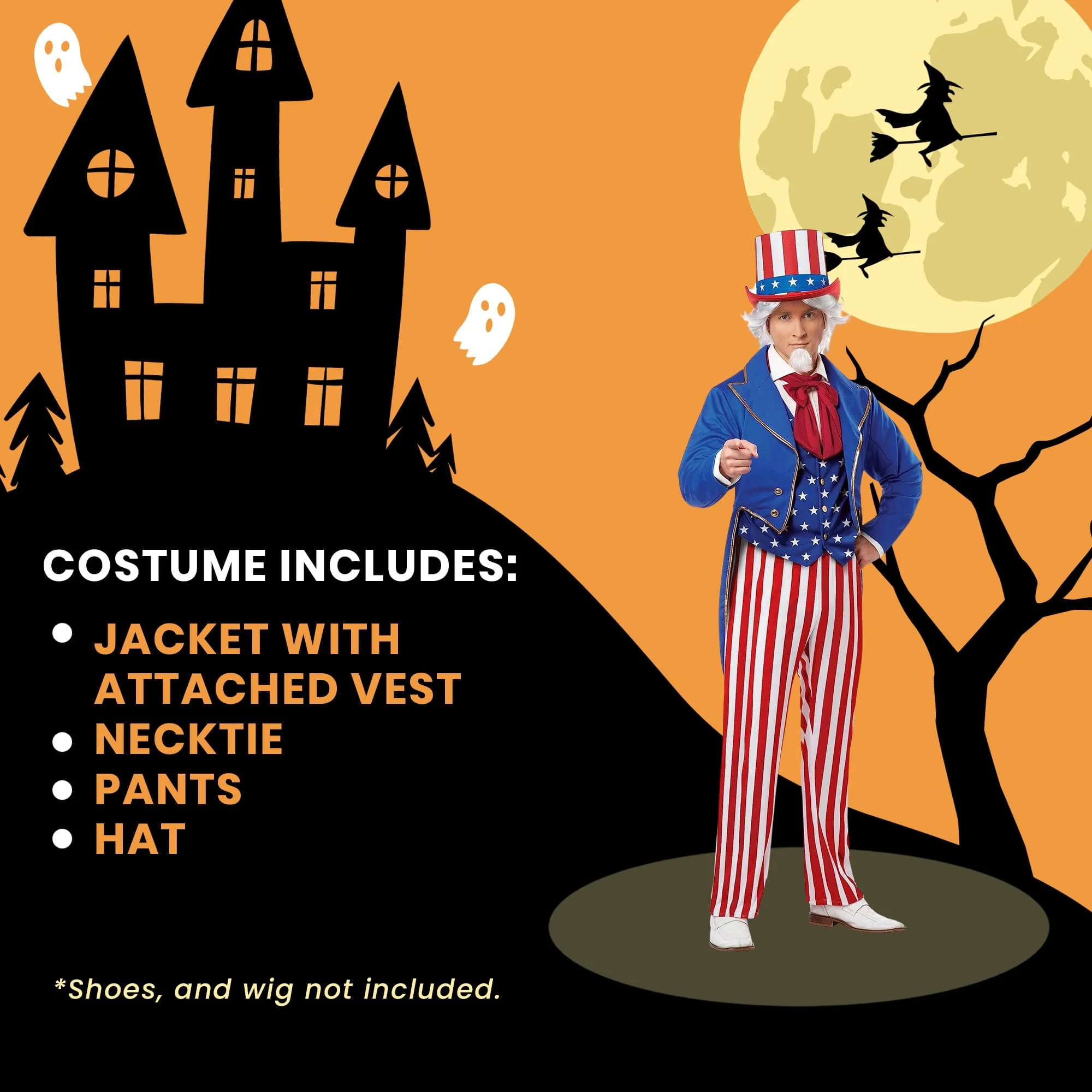 Uncle Sam Adult Costume - Image 6
