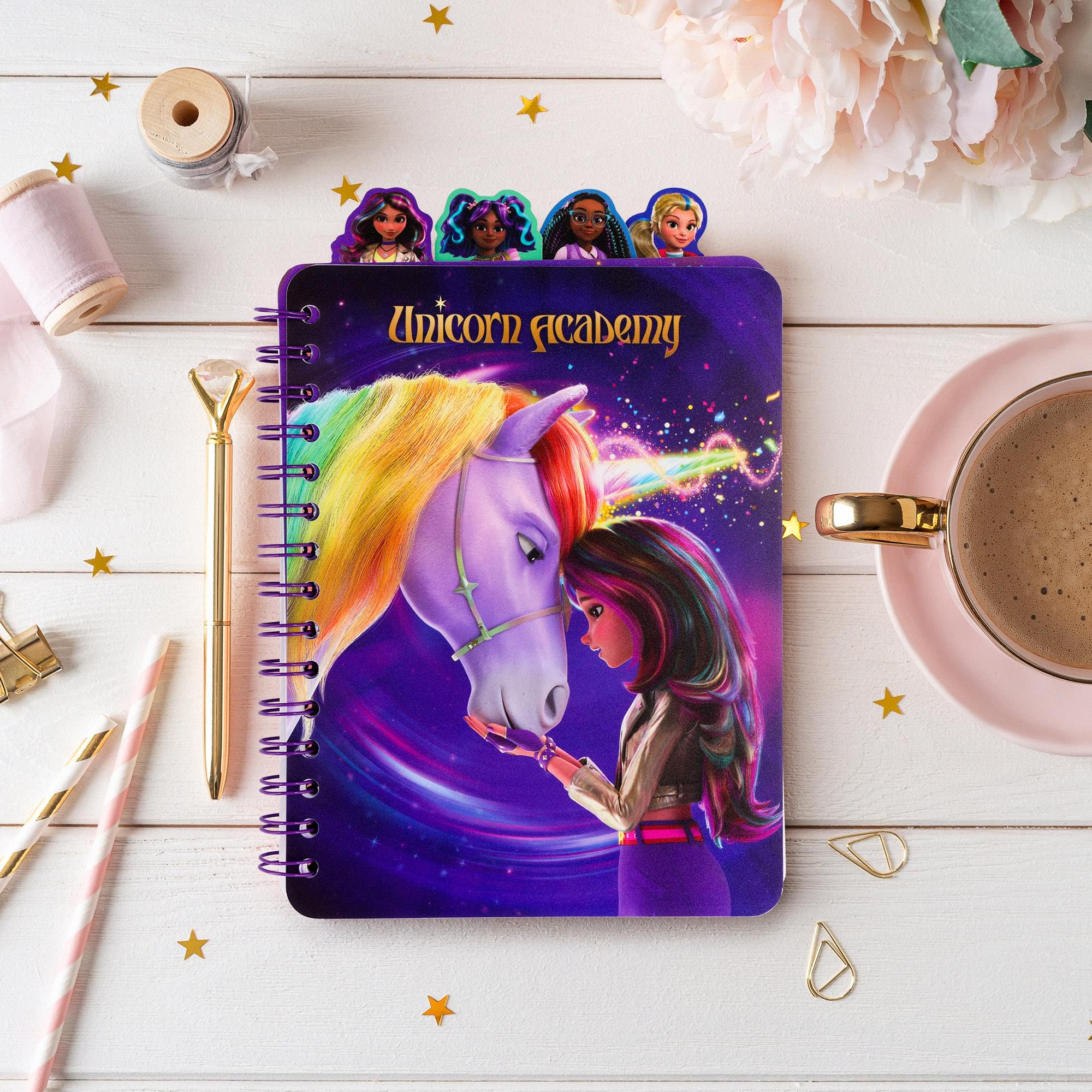 Unicorn Academy 4-Tab Spiral Notebook With 160 Dotted Sheets | 6 x 9 Inches - Image 9
