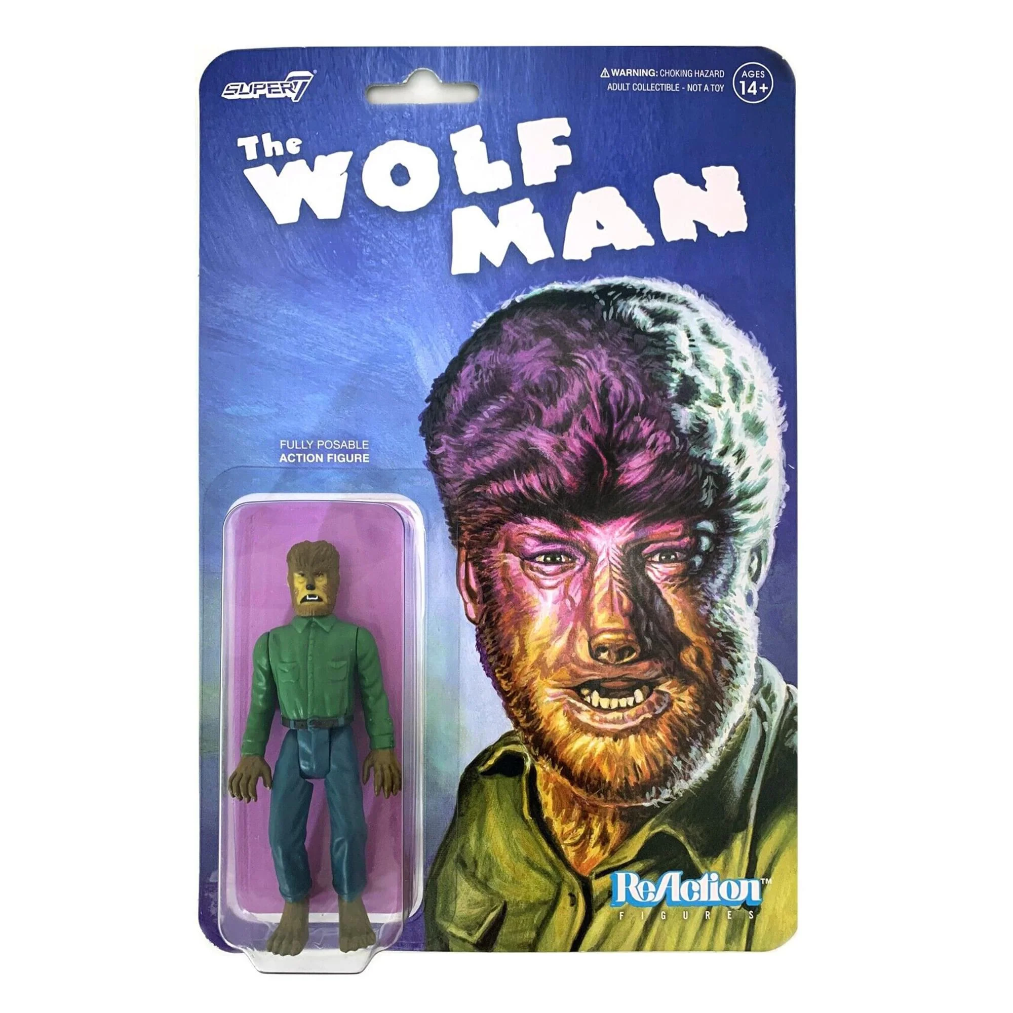 Universal Monsters The Wolf Man 3.75 Inch ReAction Figure - Image 4