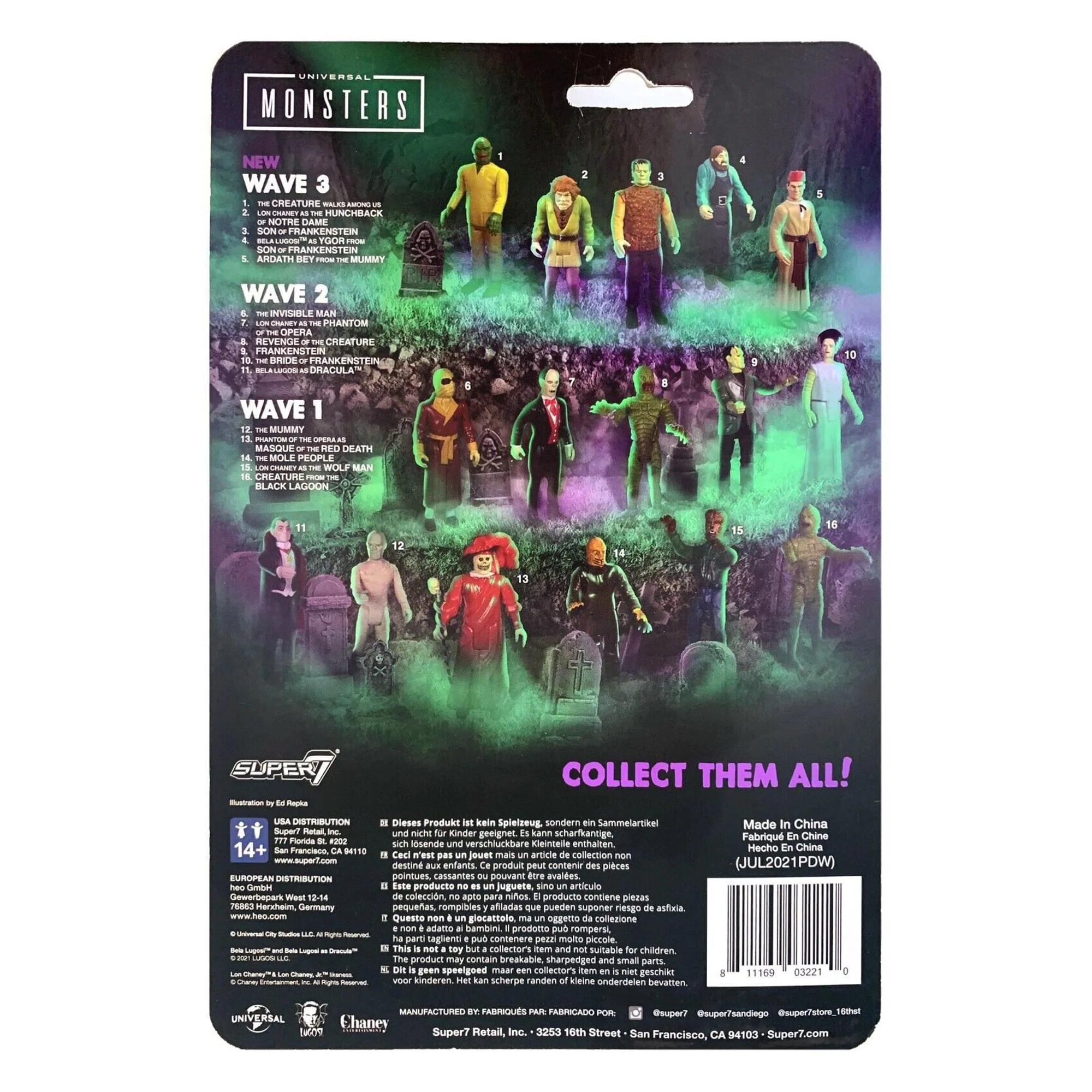 Universal Monsters The Wolf Man 3.75 Inch ReAction Figure - Image 6