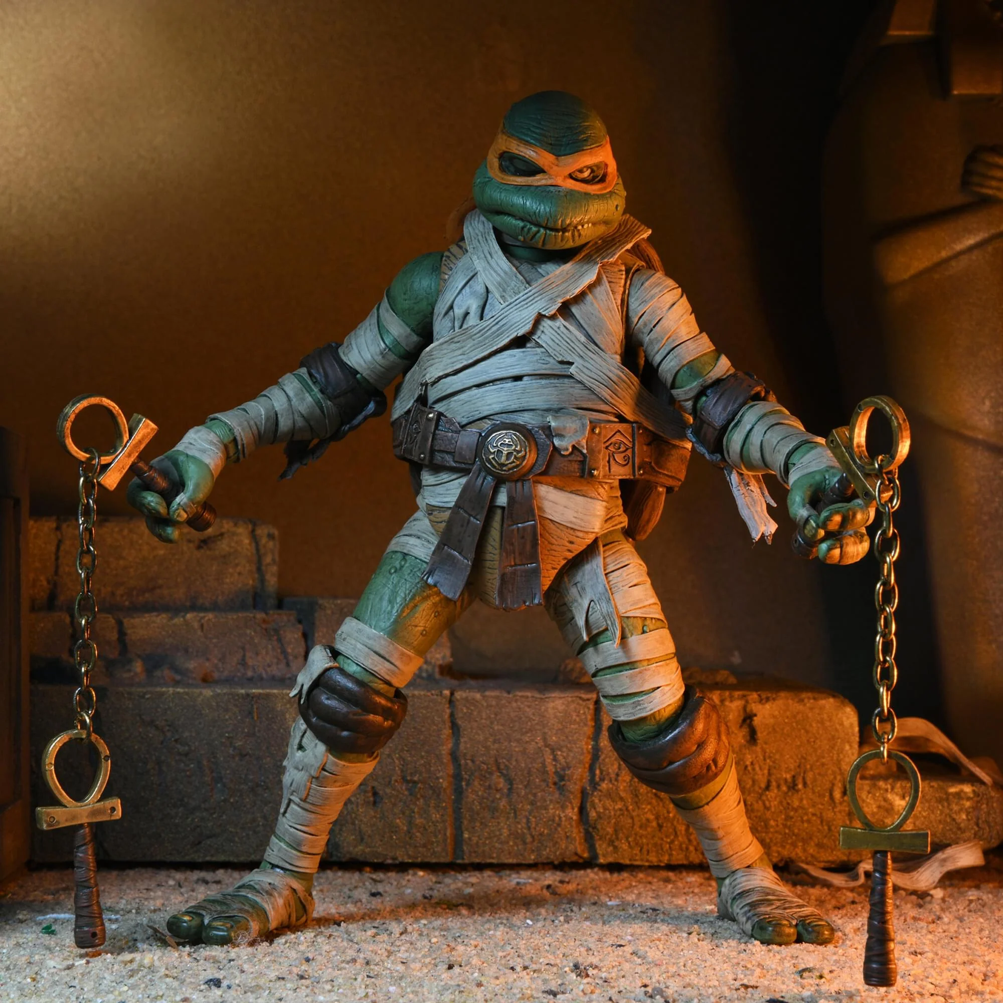 Universal Monsters x TMNT Michelangelo as The Mummy 7 Inch Scale Action Figure - Image 4