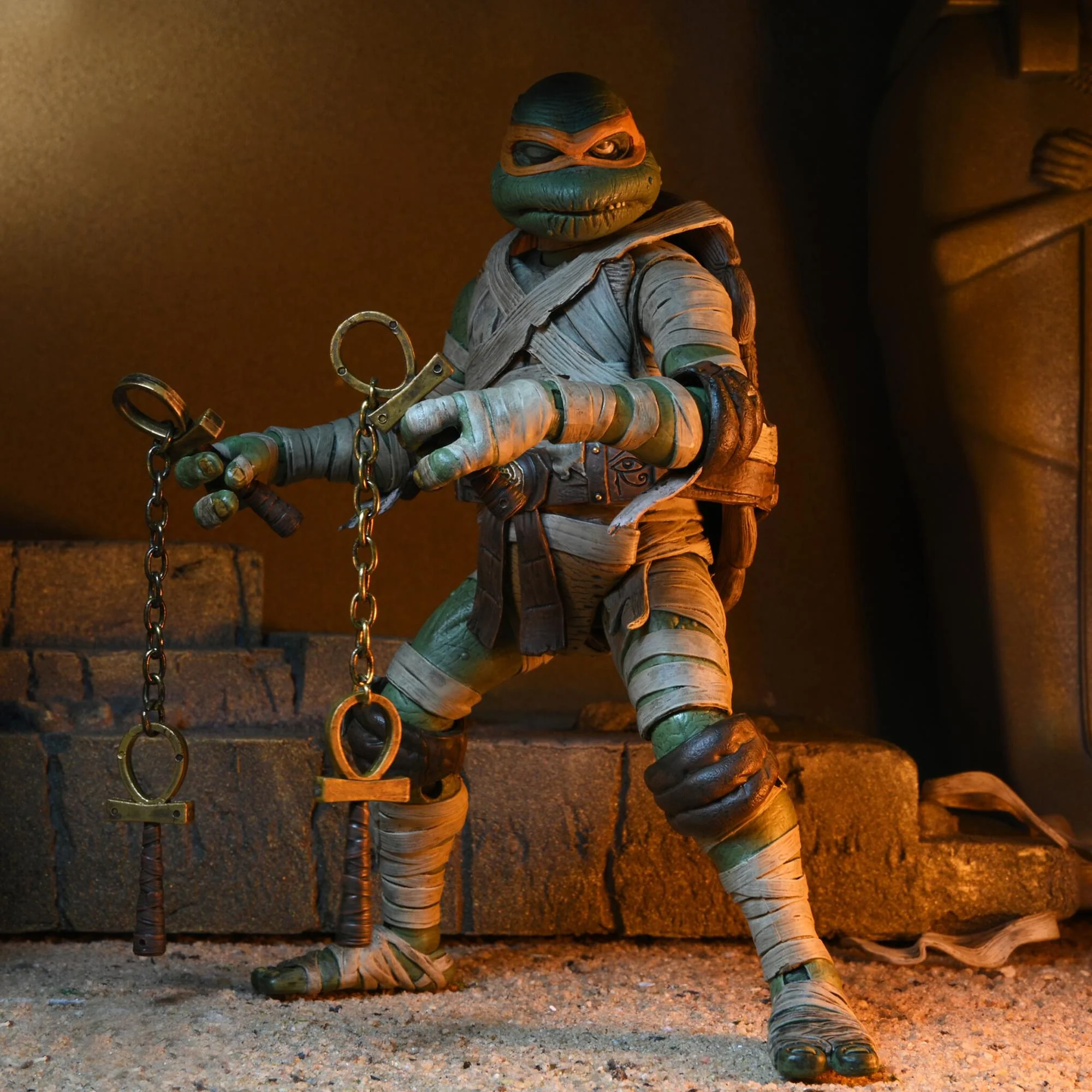 Universal Monsters x TMNT Michelangelo as The Mummy 7 Inch Scale Action Figure - Image 5