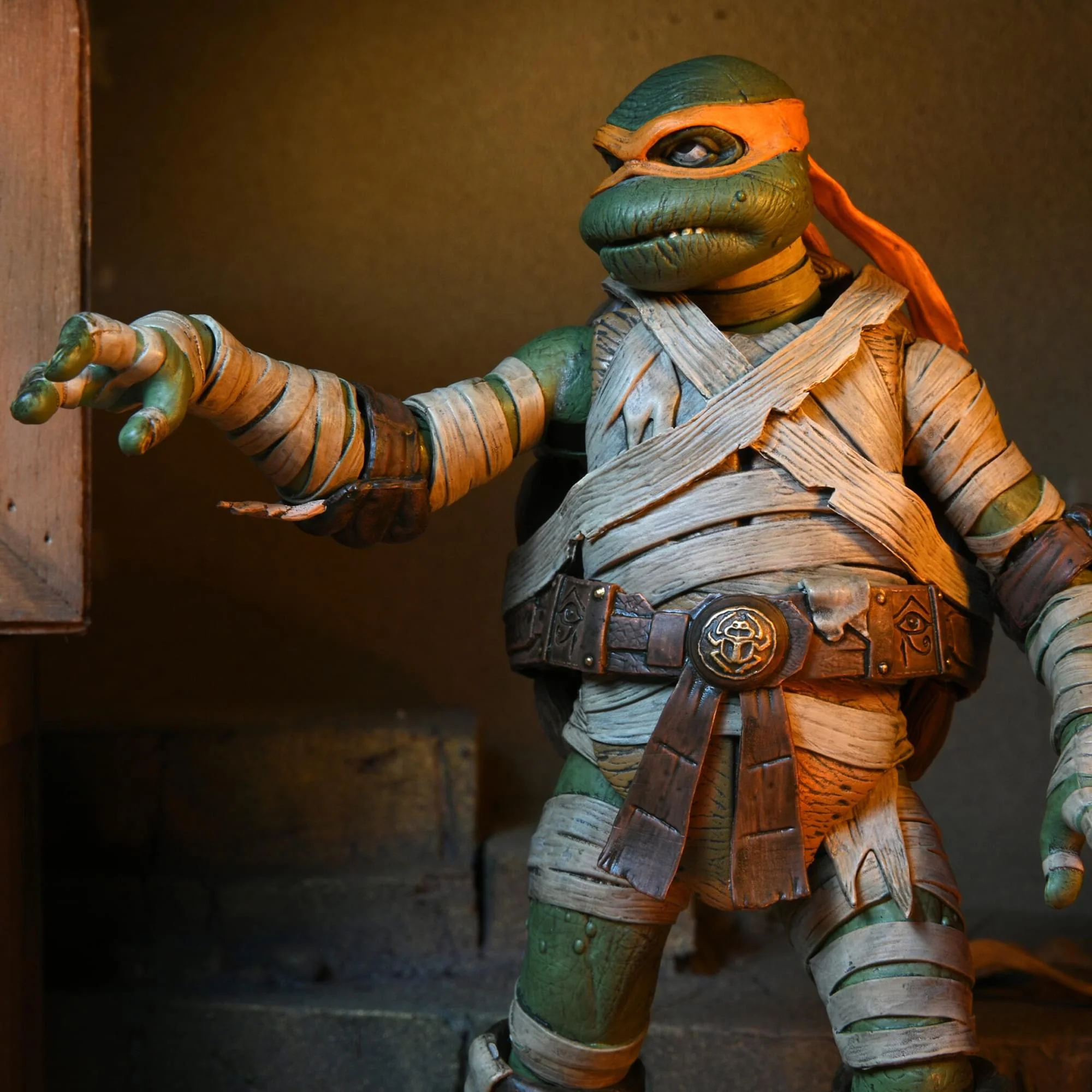 Universal Monsters x TMNT Michelangelo as The Mummy 7 Inch Scale Action Figure - Image 6