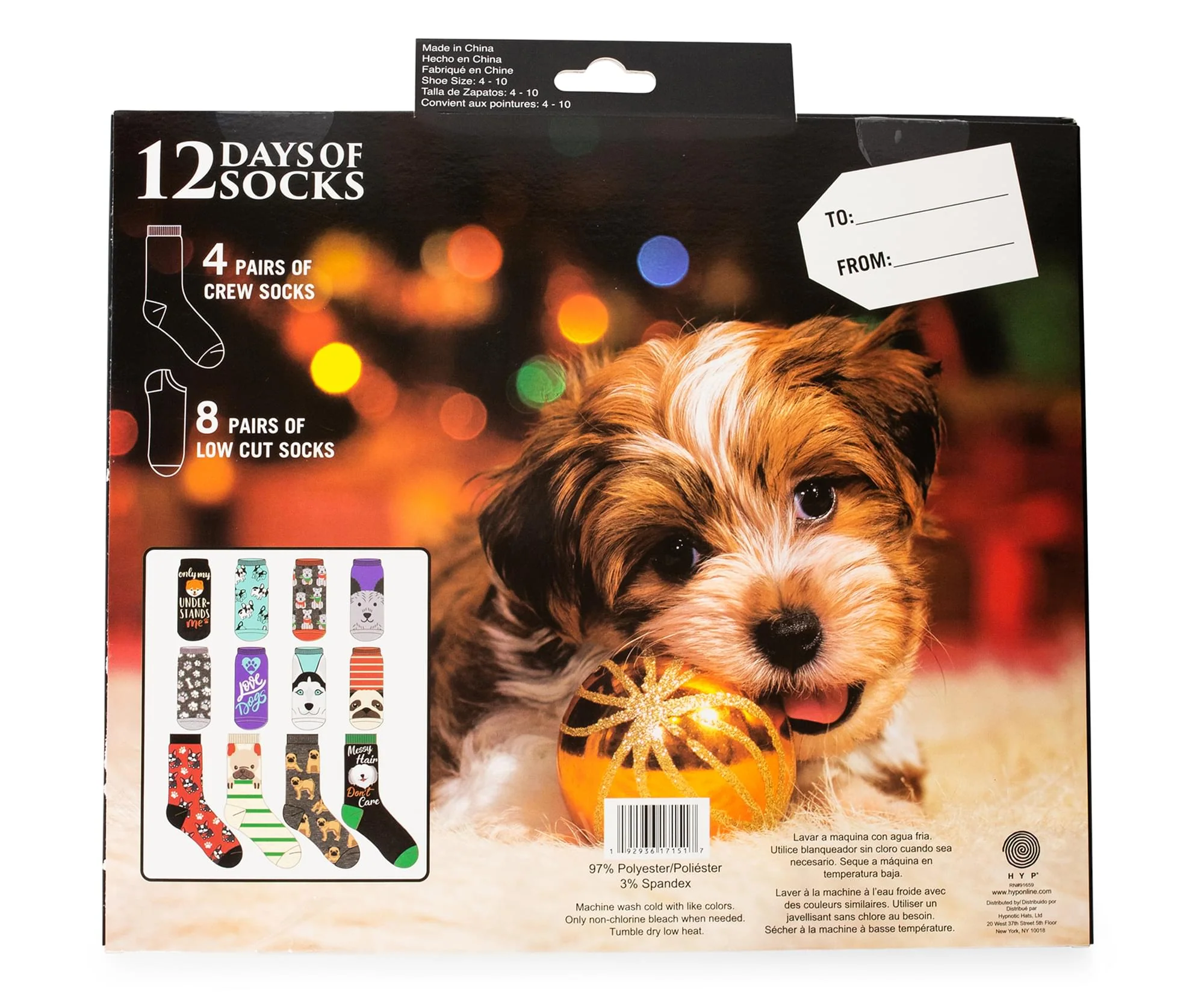 Unleash the Holiday Cheer Womens 12 Days of Socks in Advent Gift Box - Image 4
