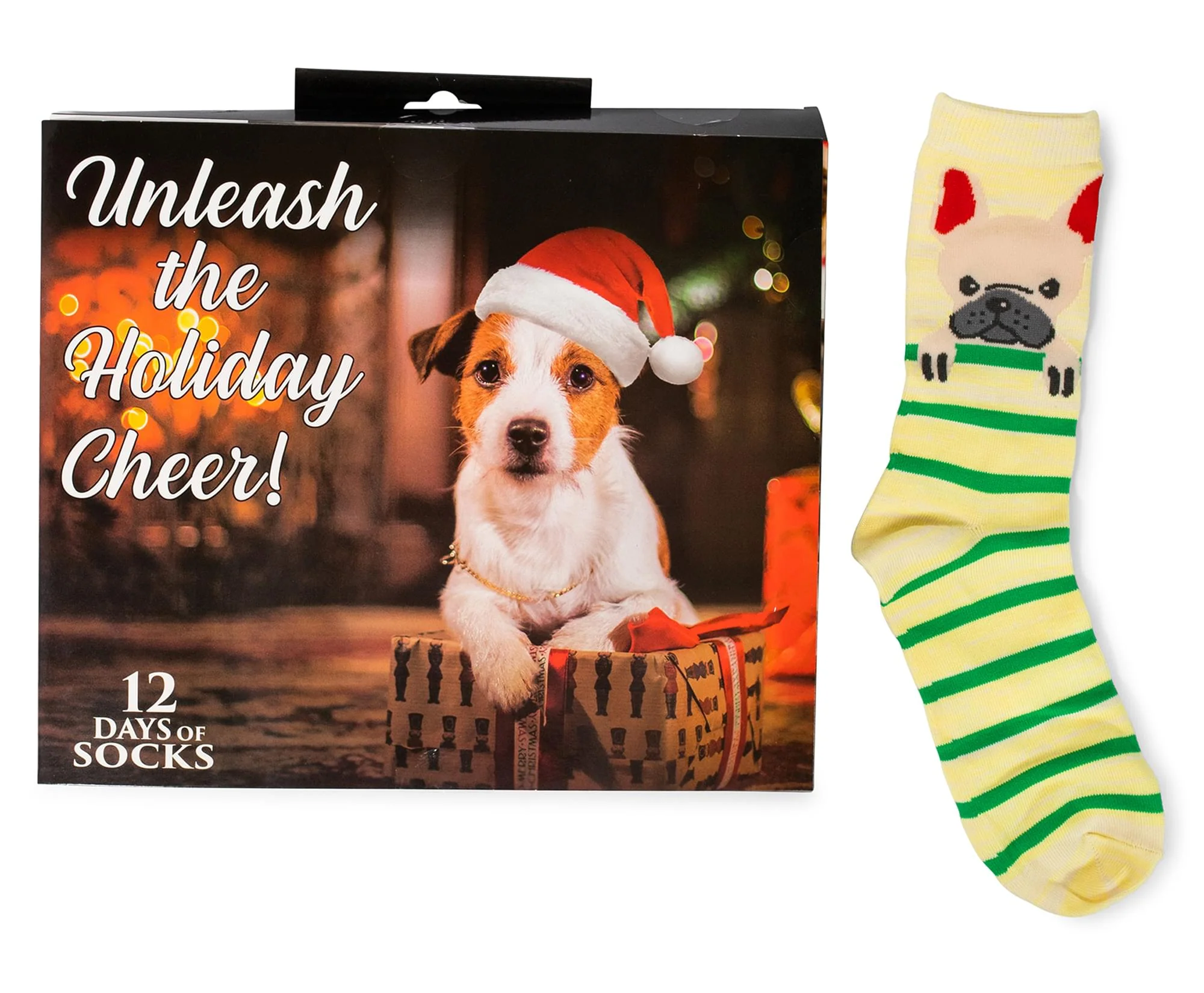 Unleash the Holiday Cheer Womens 12 Days of Socks in Advent Gift Box - Image 5