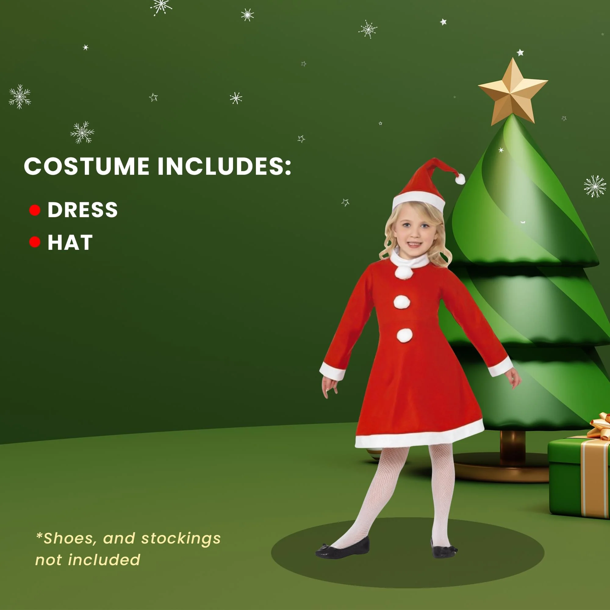 Value Santa Girl Child Costume - Image 18