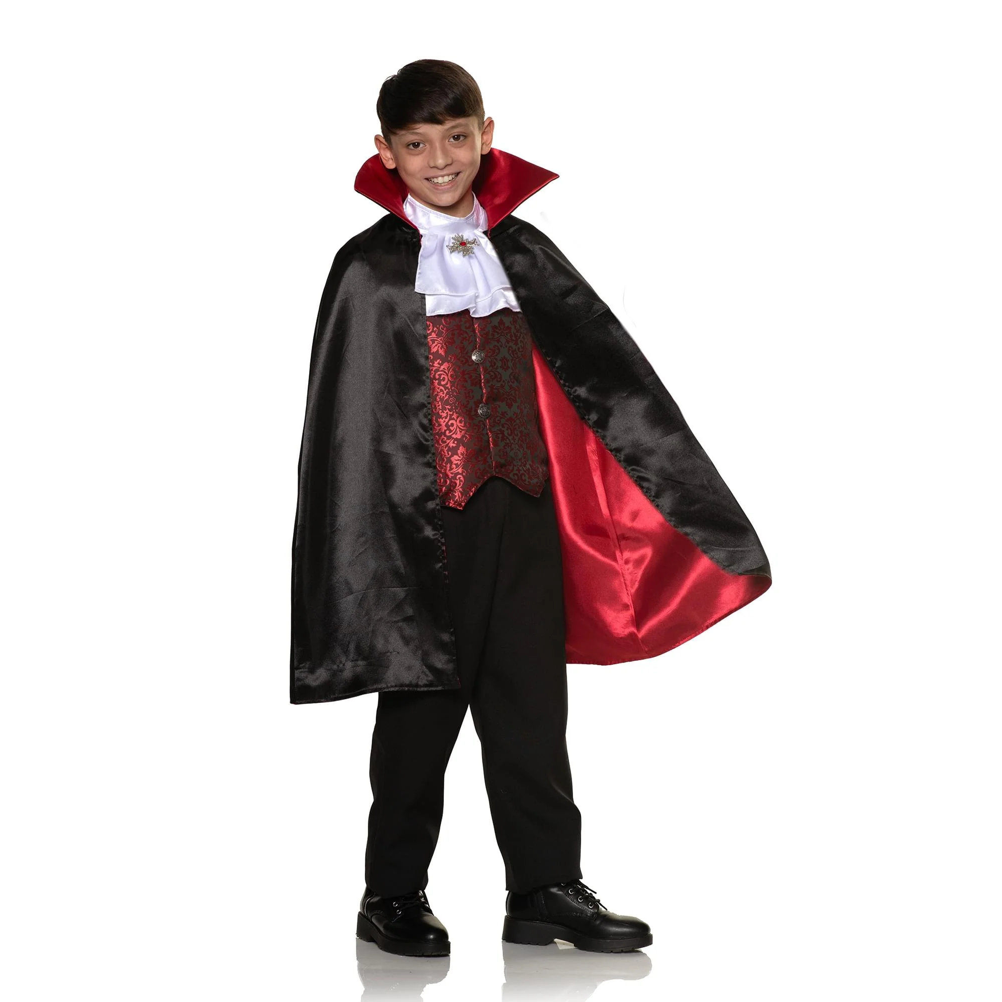 Vampire Vest & Cape Child Costume Set - Image 6