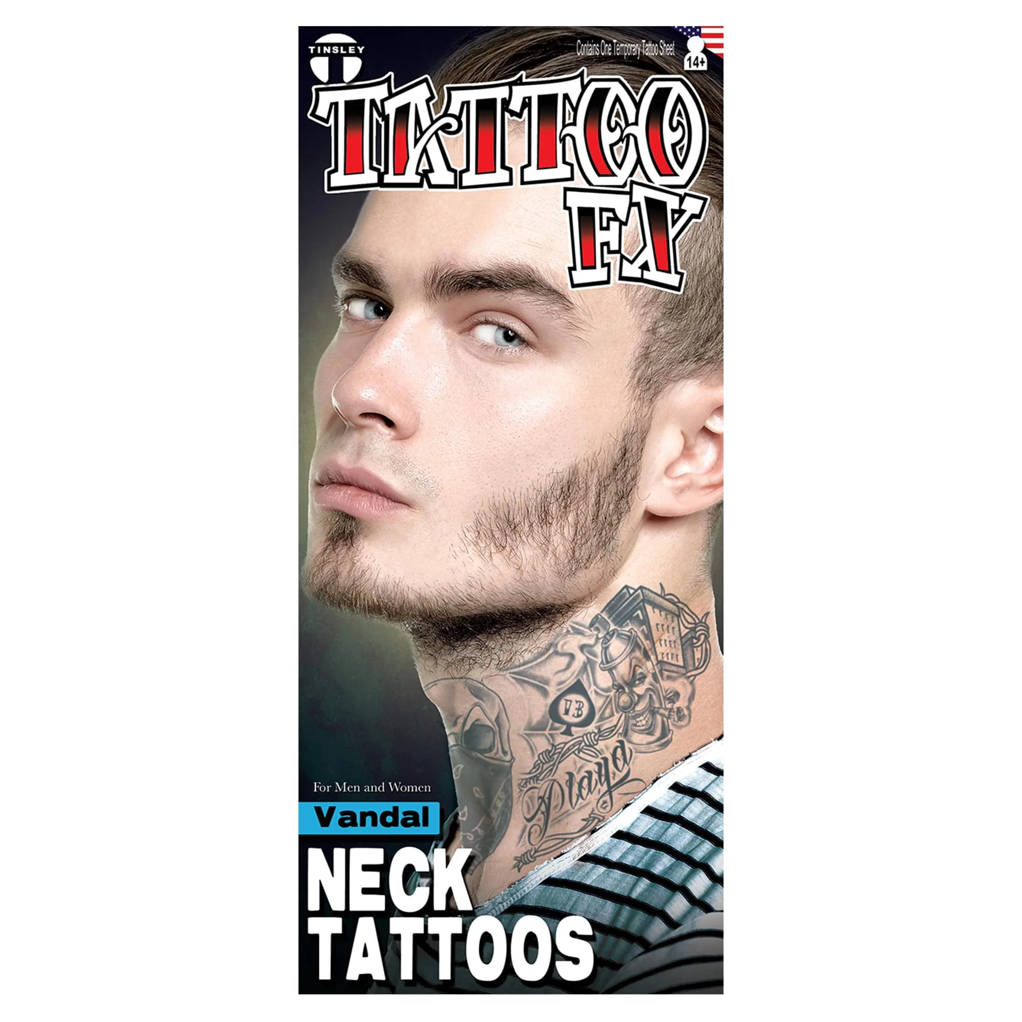 Vandal Neck Tattoo Fx Costume Accessory - Image 3