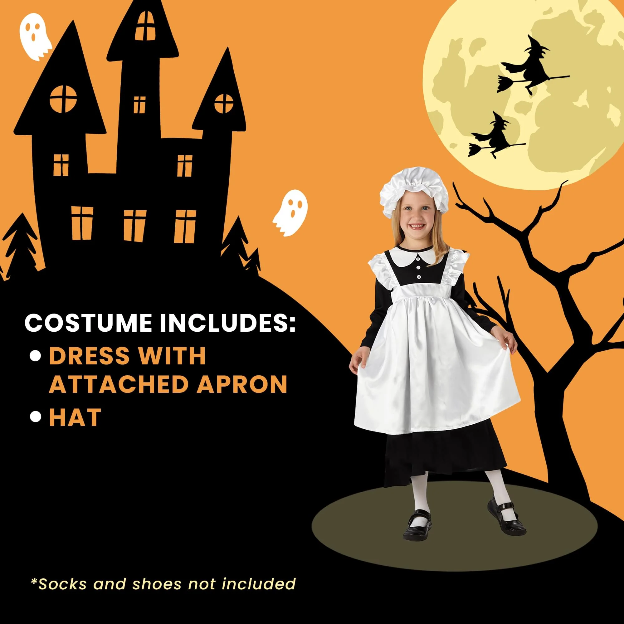 Victorian Maid Child Costume - Image 15