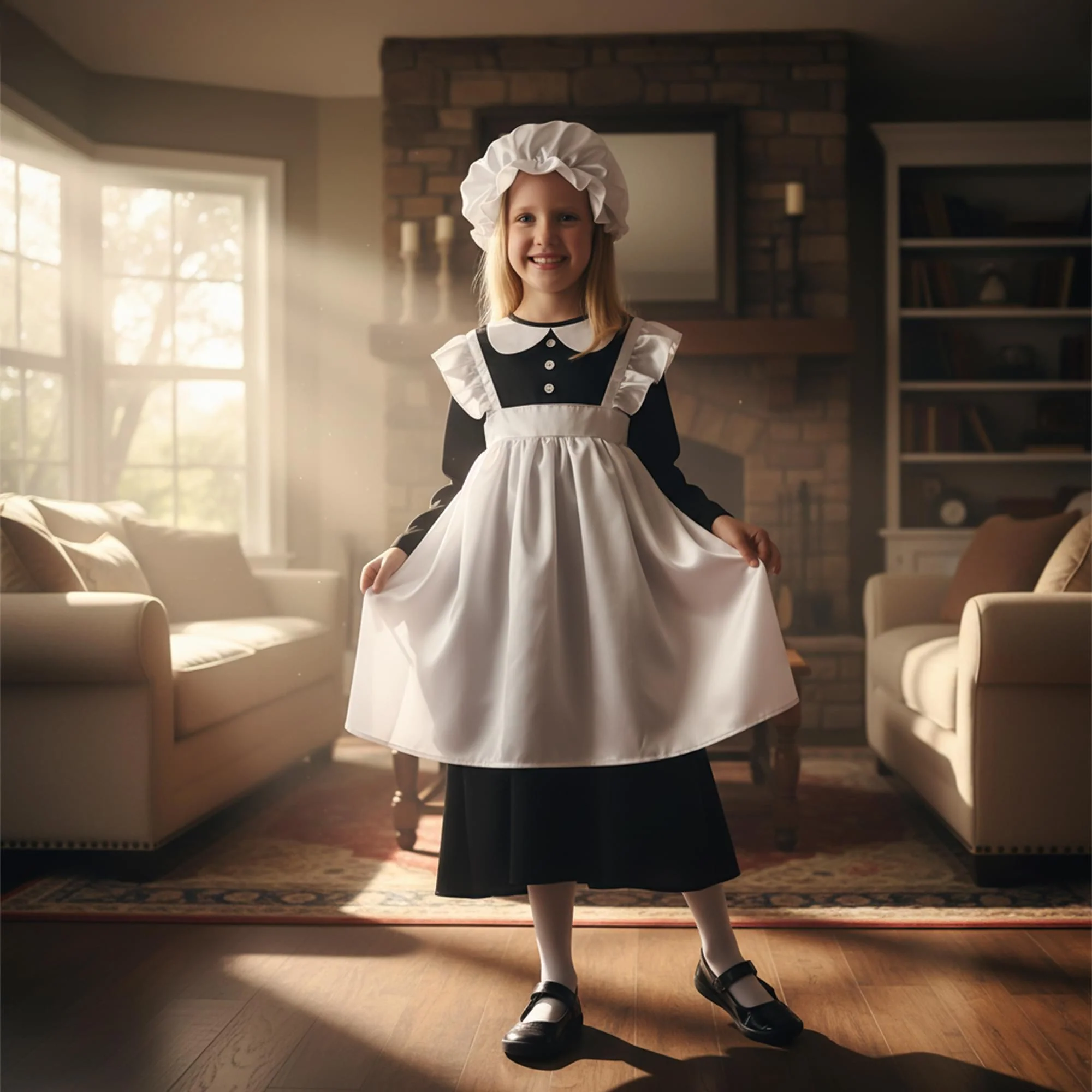 Victorian Maid Child Costume - Image 5