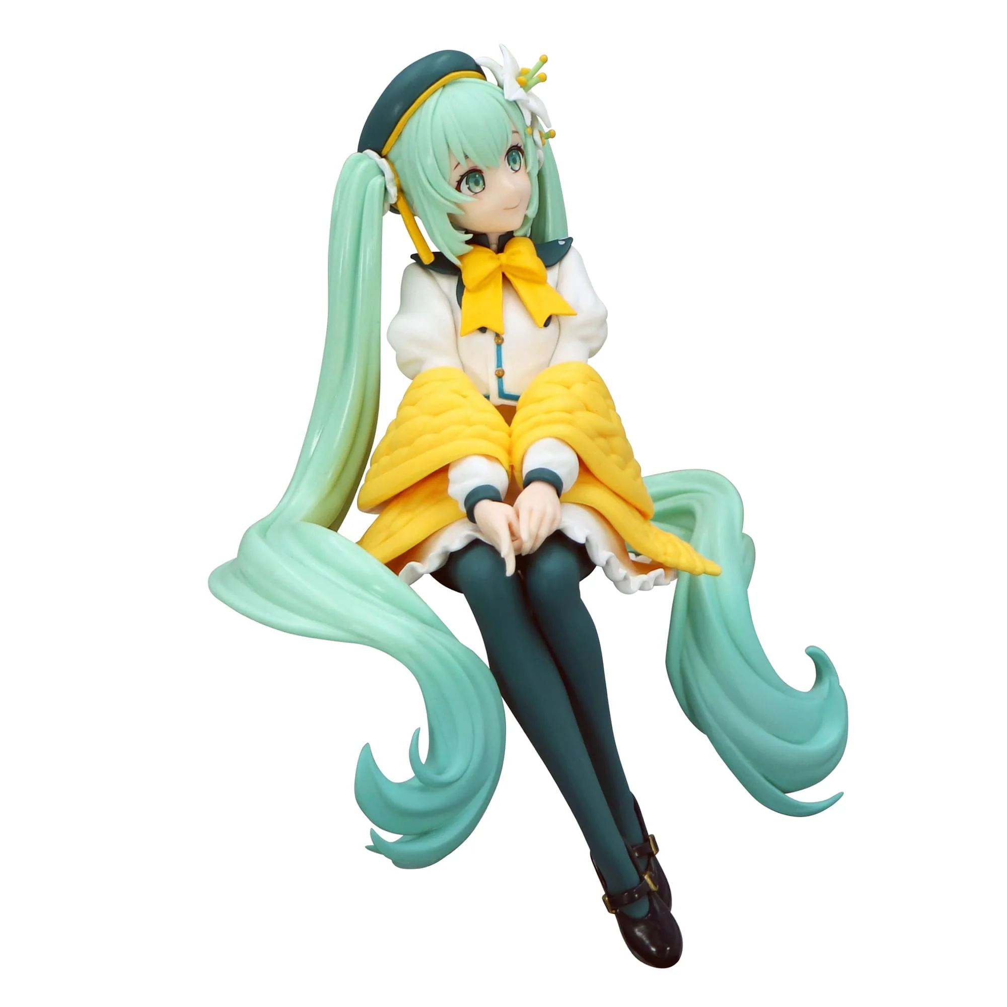 Vocaloid Noodle Stopper Figure | Hatsune Miku Flower Fairy Lily White Version - Image 4