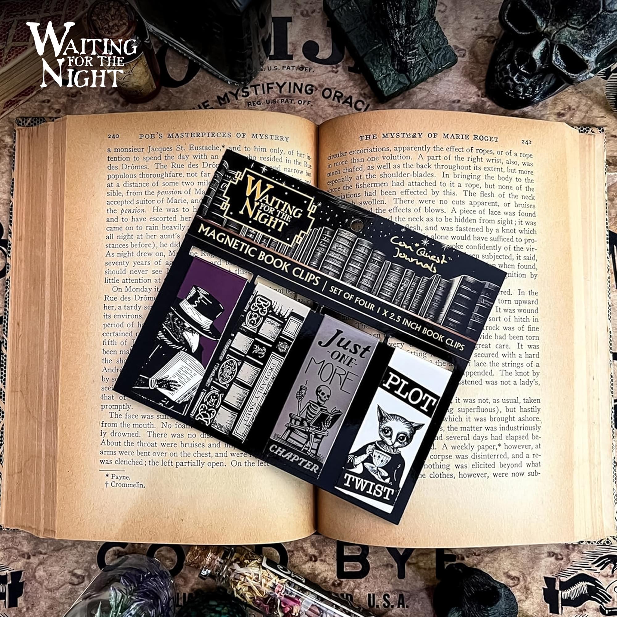 Waiting For The Night Magnetic Bookmark Set Of 4 - Image 3