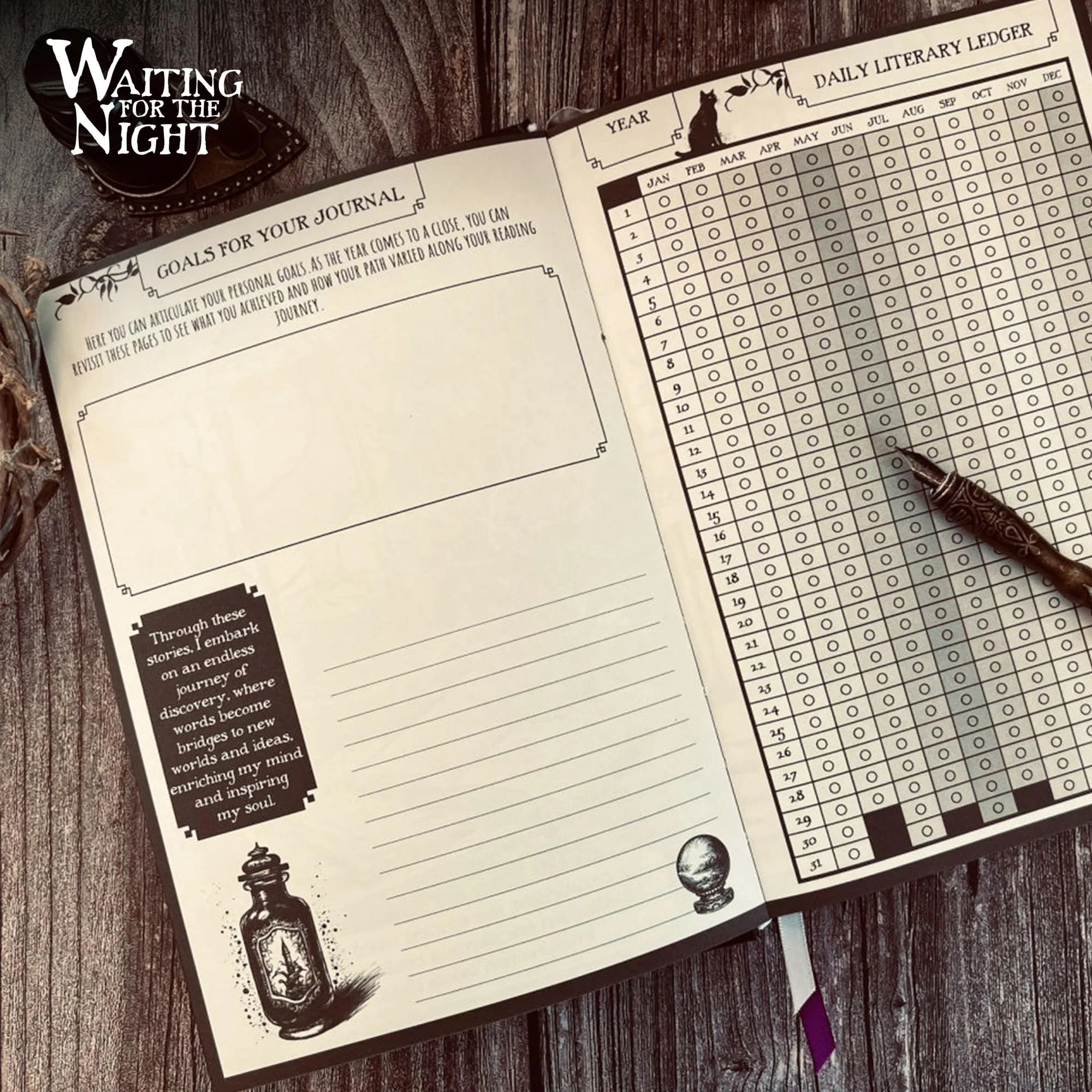 Waiting For The Night Reading Journal | 150 Pages - Image 6